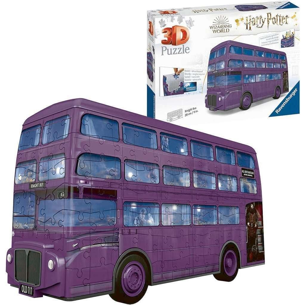 Rompecabezas 3D Autobús Noctámbulo Ravensburger - 216 Piezas