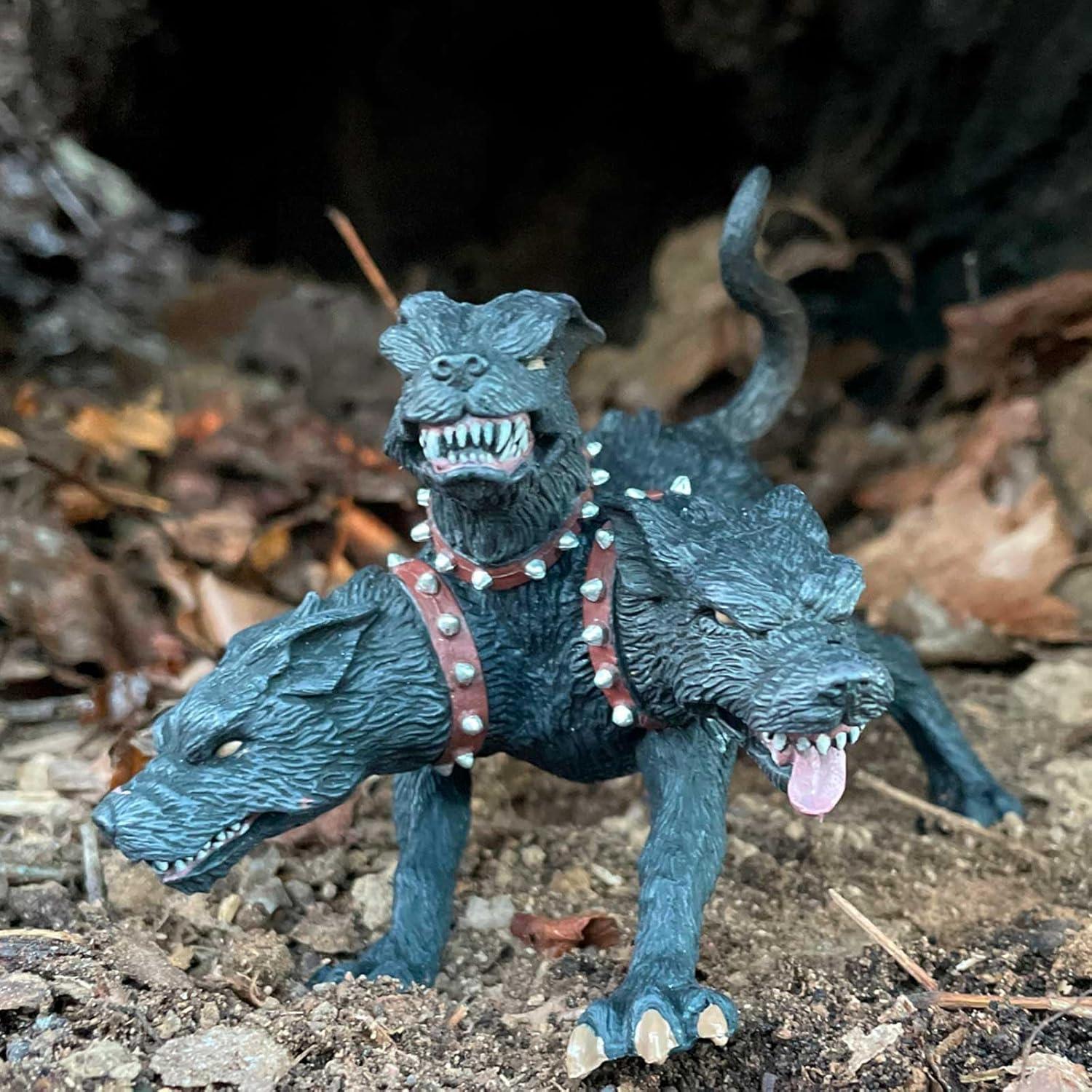 Figurita Cerberus Safari Ltd - Perro de tres cabezas 12.07 cm