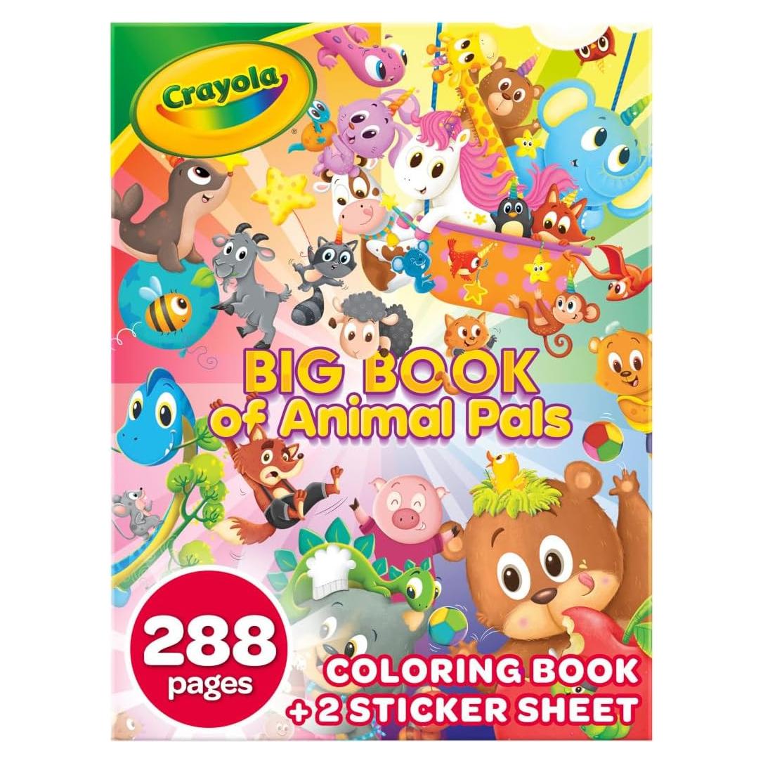 Libro para Colorear Crayola Amigos Animales 288 Páginas