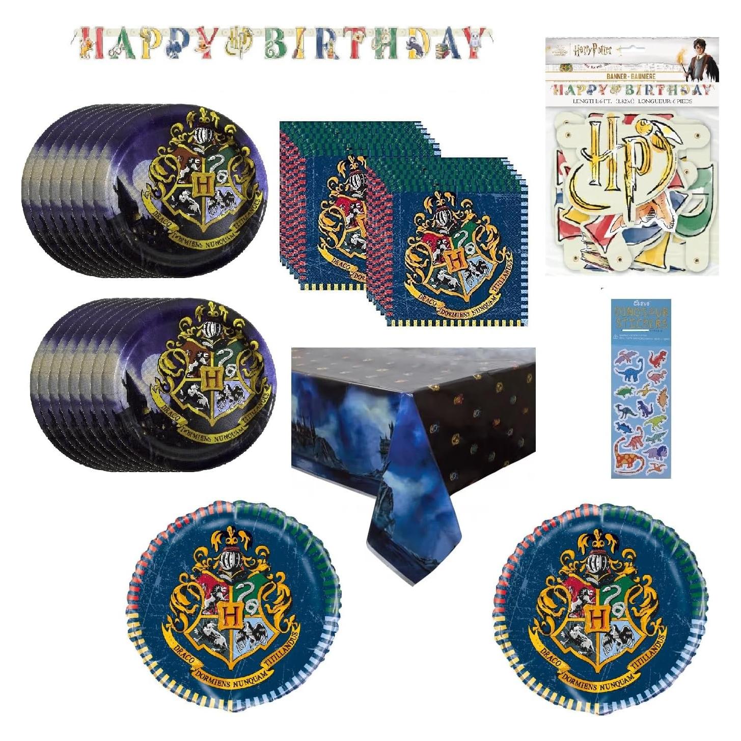 Suministros de Fiesta Harry Potter - Decoración Cumpleaños 16 Platos 16 Servilletas