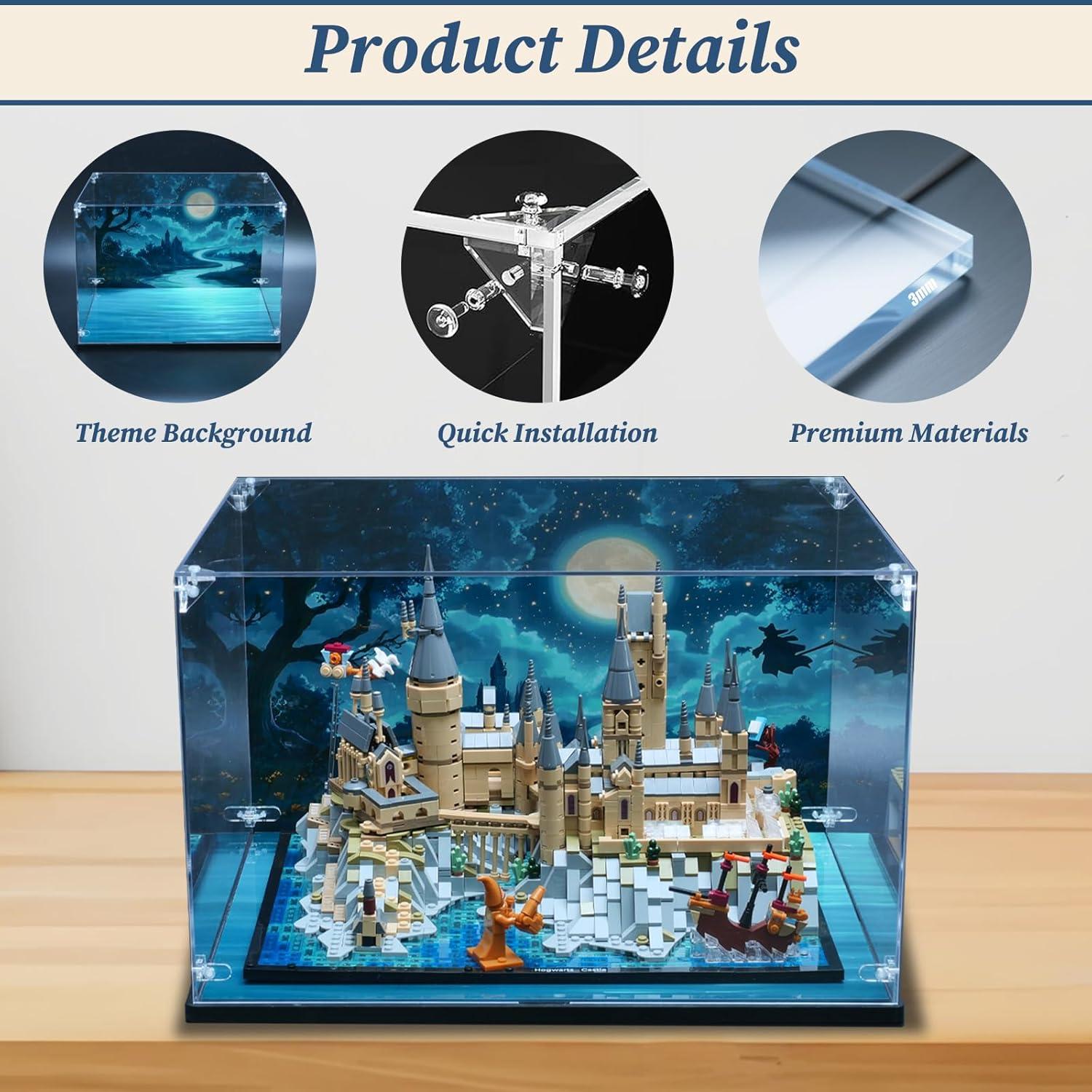 Vitrina Acrílica para Lego 76419 Castillo Mágico - Montaje Fácil