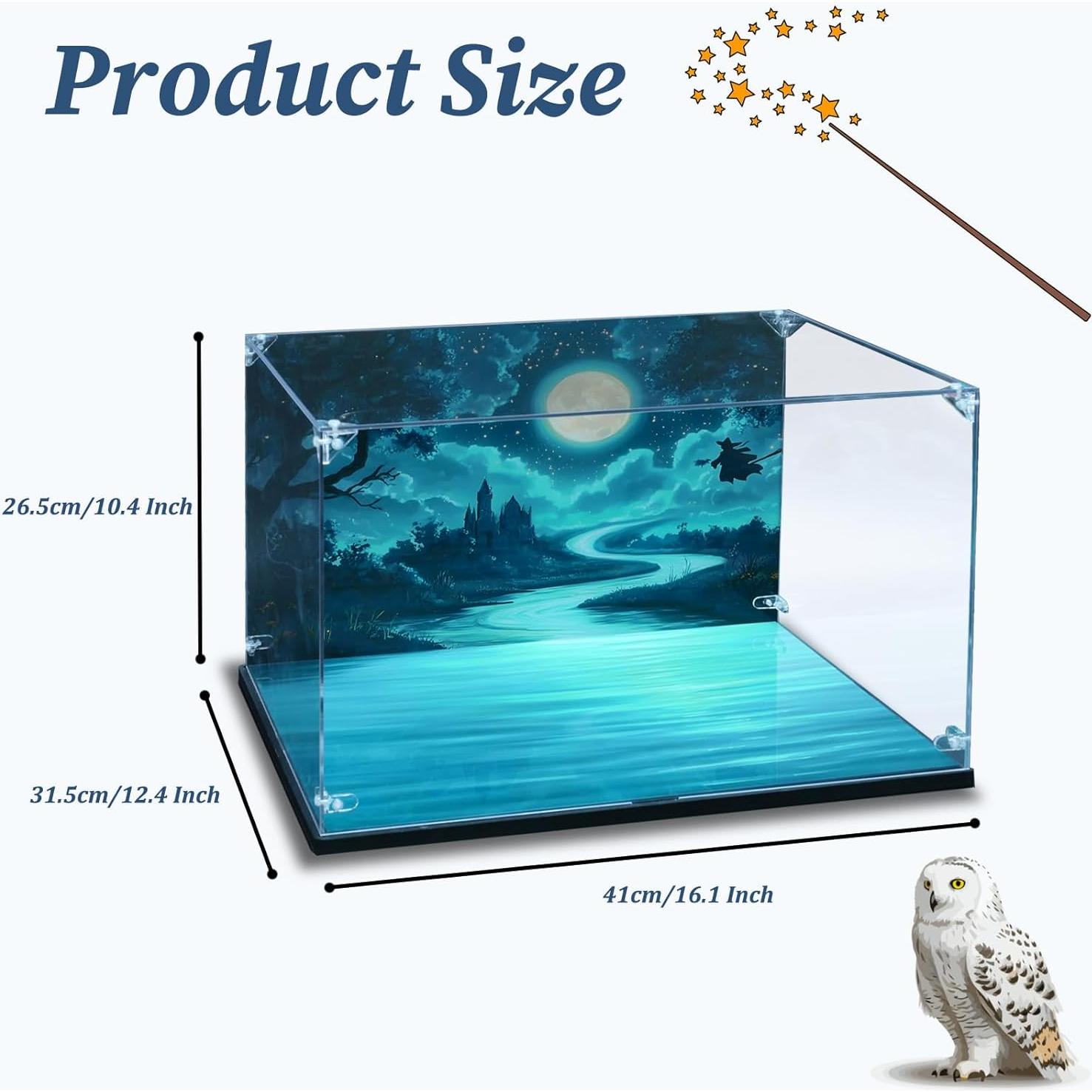 Vitrina Acrílica para Lego 76419 Castillo Mágico - Montaje Fácil