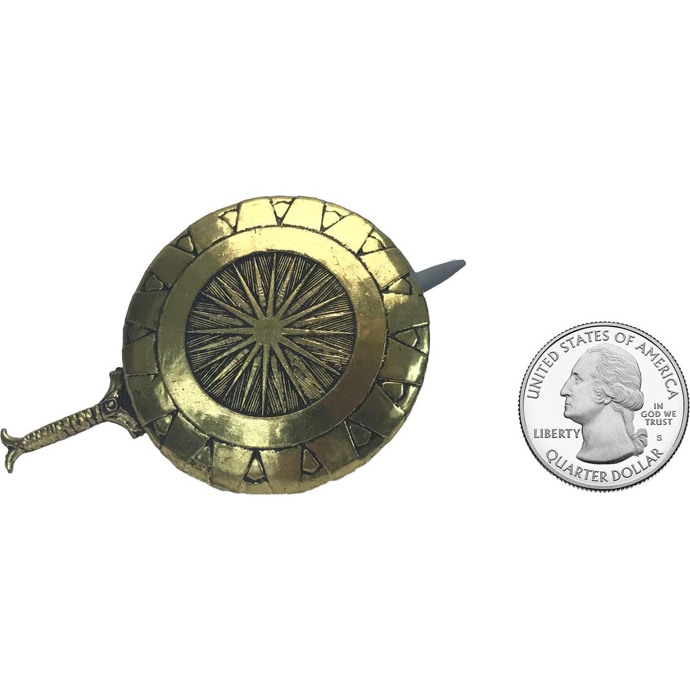 Miniatura Die Cast KUZOS Wonder Woman Espada y Escudo