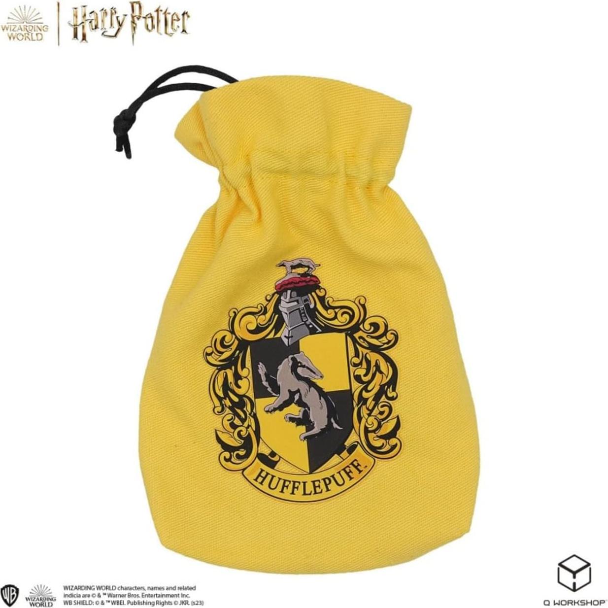 Juego de Dados Hufflepuff Q WORKSHOP con Bolsa