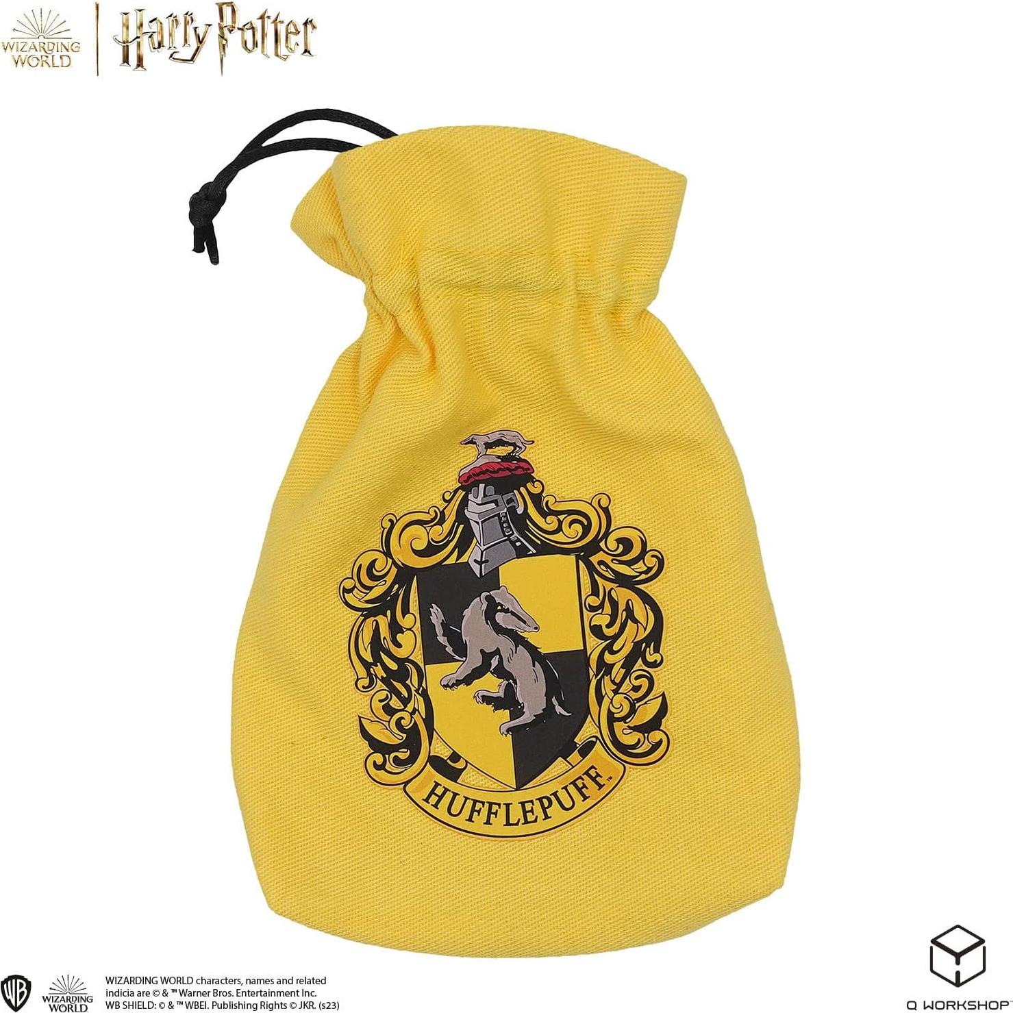 Juego de Dados Hufflepuff Q WORKSHOP con Bolsa
