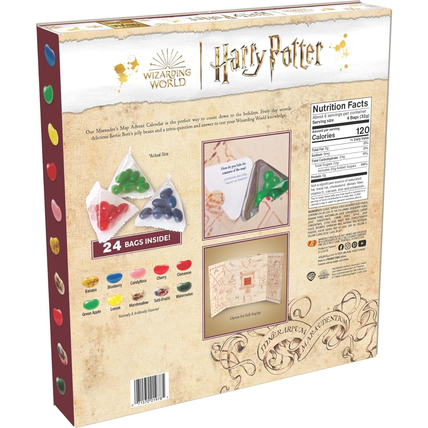 Calendario de Adviento Harry Potter Jelly Belly 24 Gelatinas