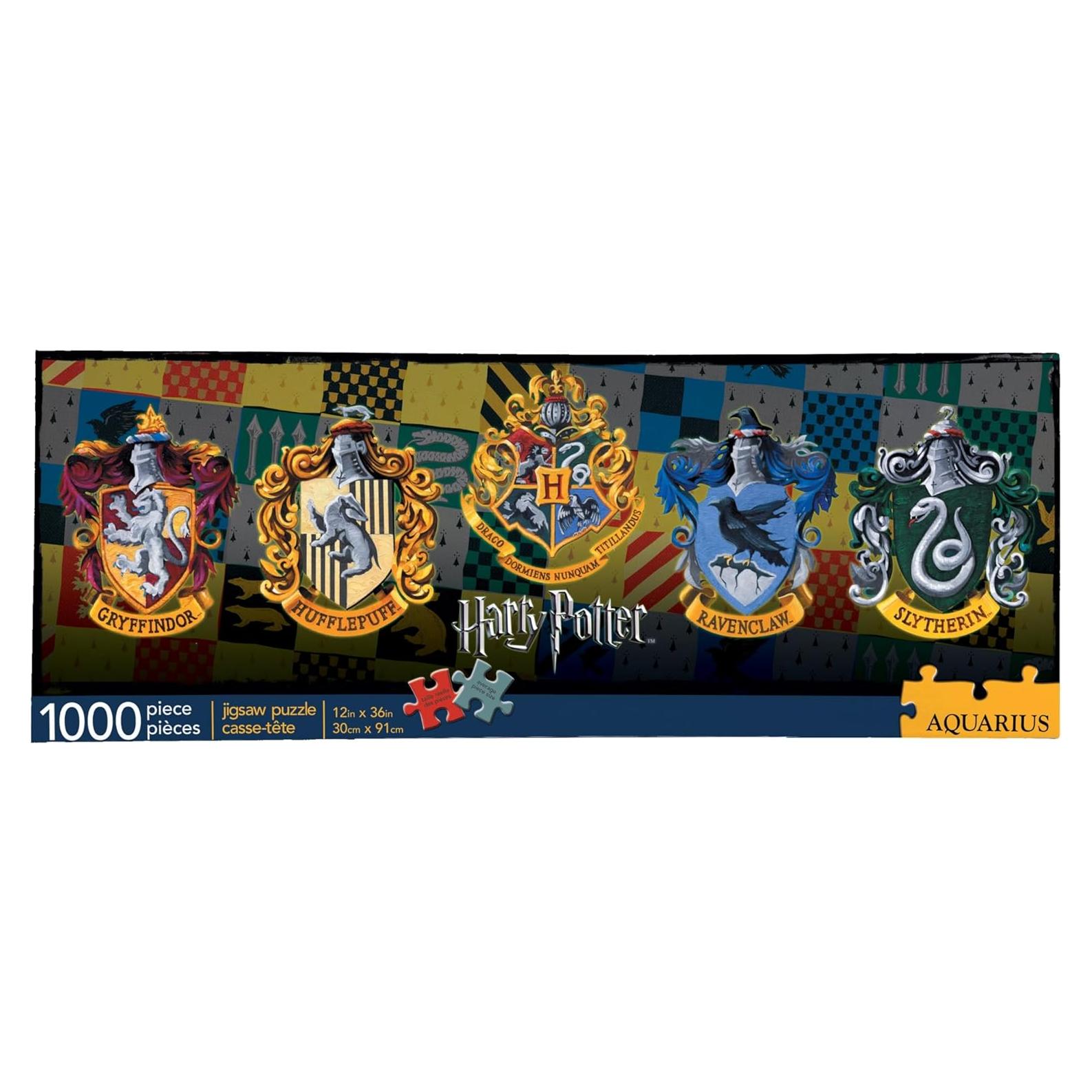 Rompecabezas Harry Potter Escudos de Casas 1000 Piezas AQUARIUS