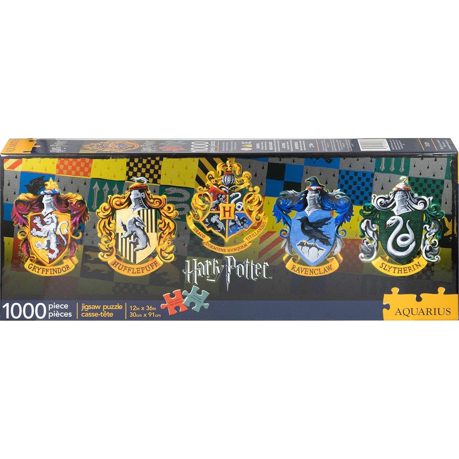 Rompecabezas Harry Potter Escudos de Casas 1000 Piezas AQUARIUS