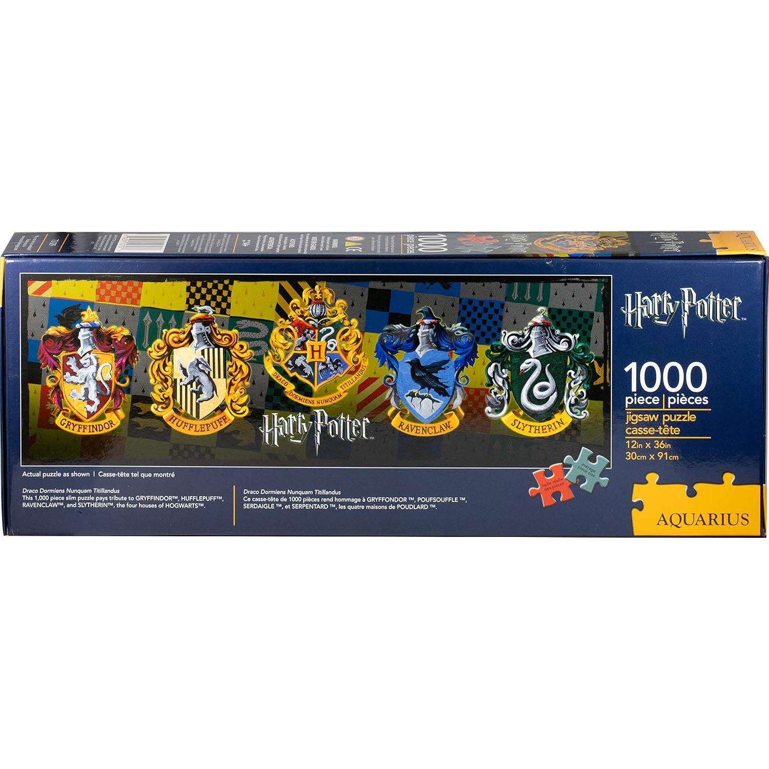 Rompecabezas Harry Potter Escudos de Casas 1000 Piezas AQUARIUS