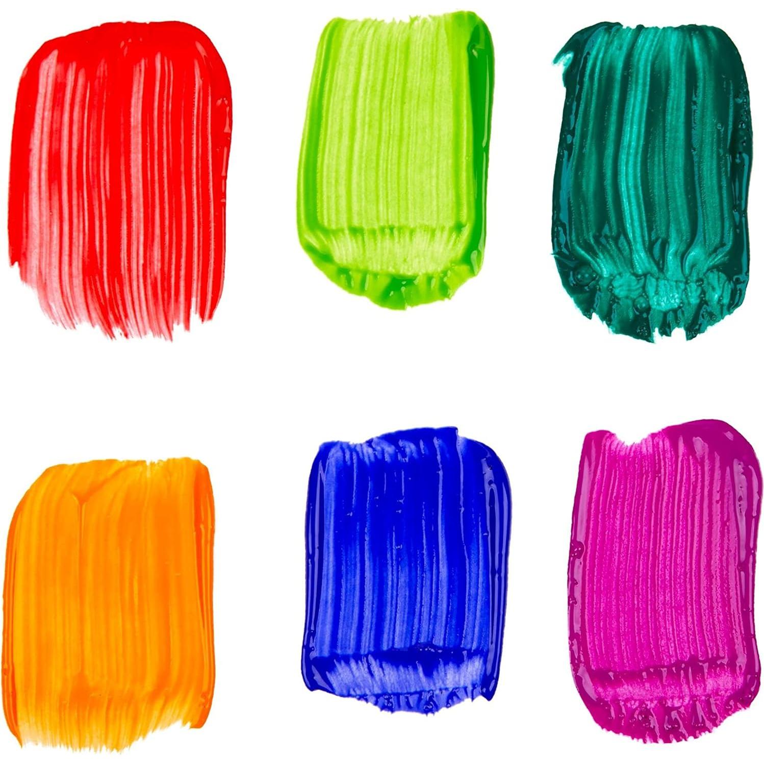 Pintura Lavable Crayola 6 Colores Audaces 59ml - No Tóxica