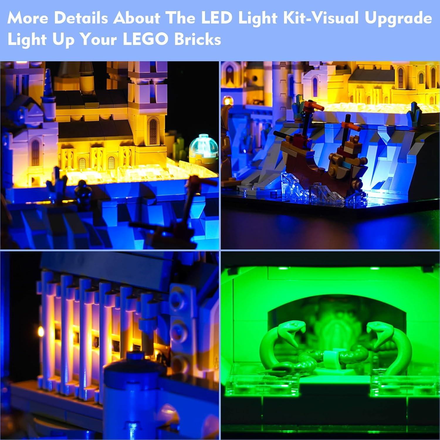 Kit de Luz LED VONADO para LEGO Hogwarts 76419, Azul