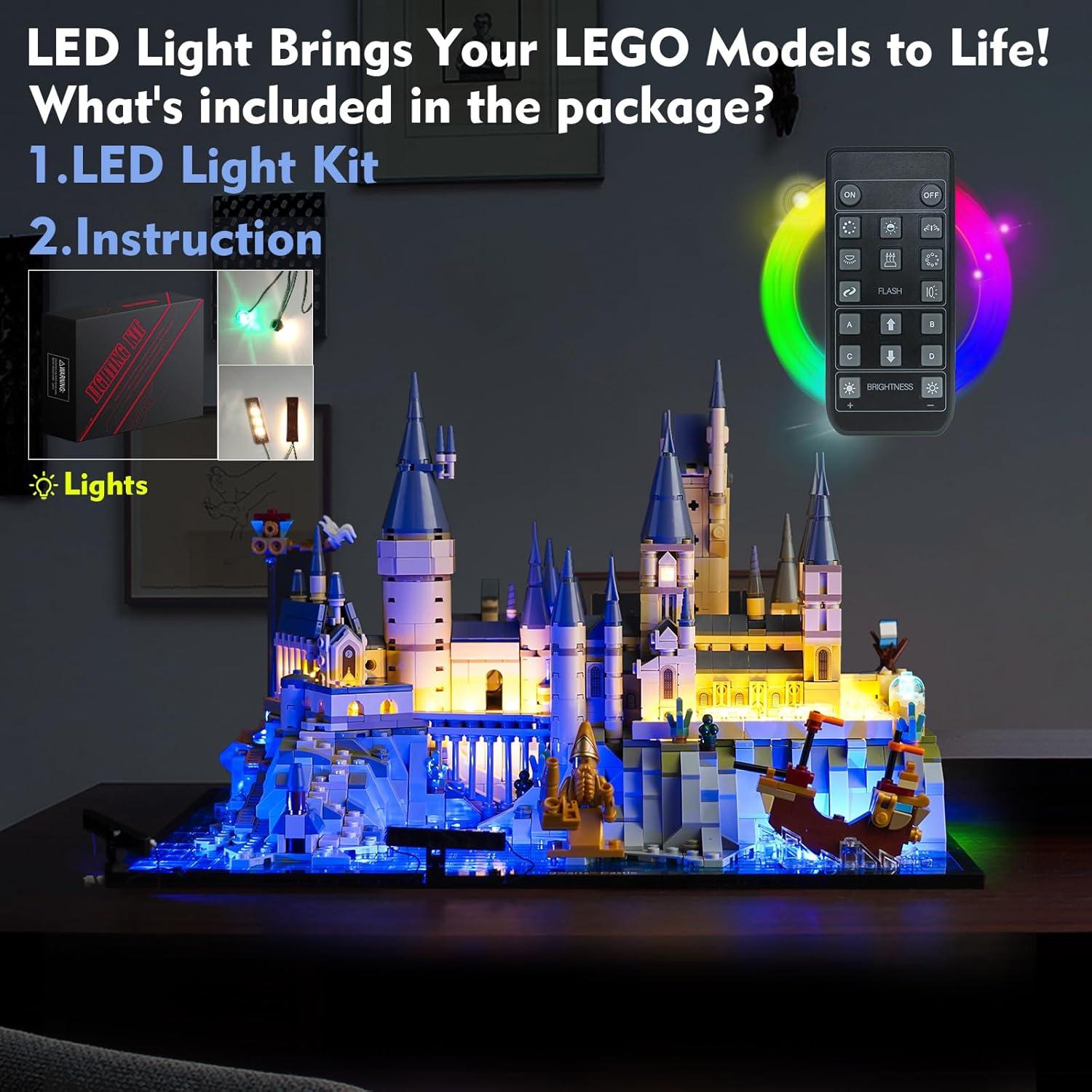 Kit de Luz LED VONADO para LEGO Hogwarts 76419, Azul