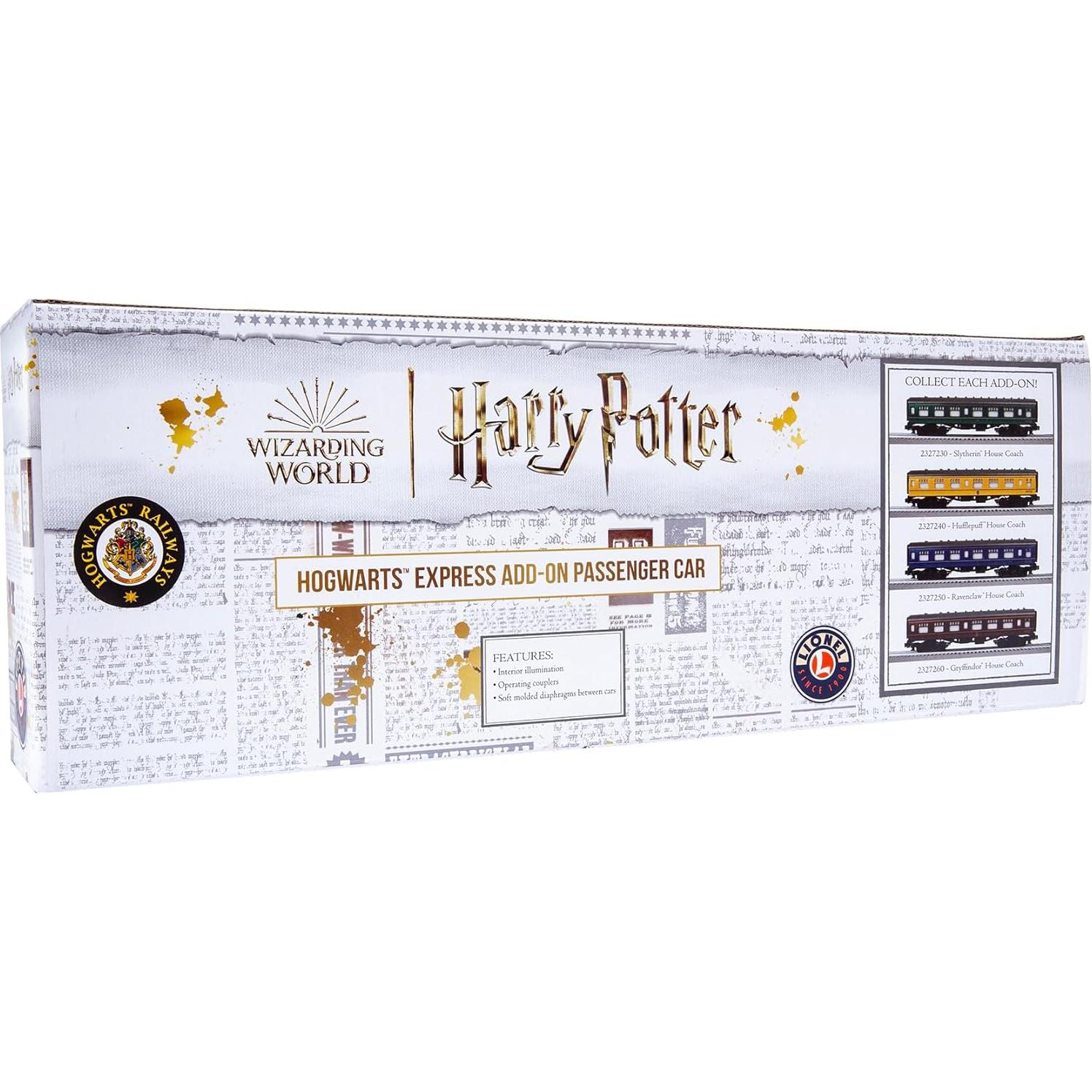 Vagón de tren modelo Hufflepuff Lionel 15x2.55 cm