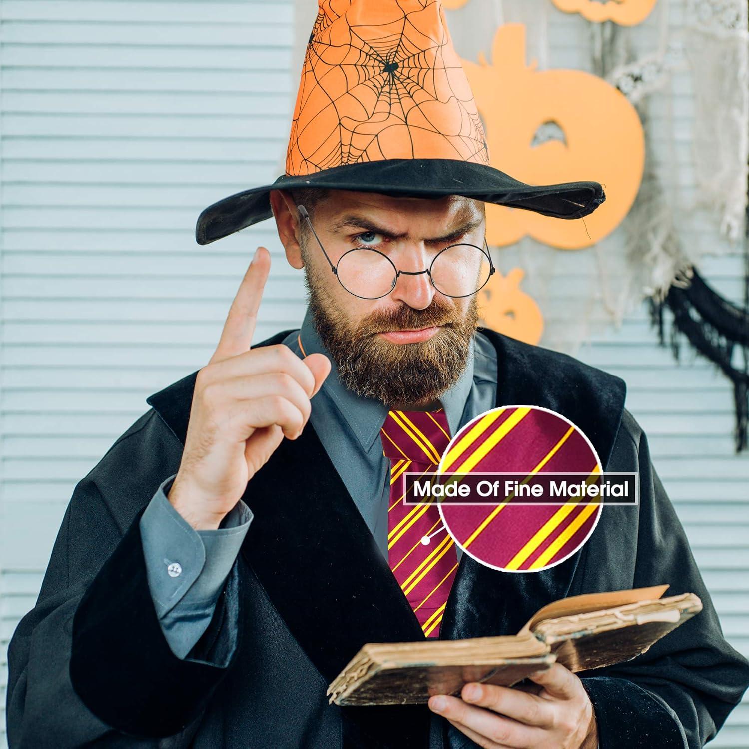 Conjunto de Disfraz Mago Skeleteen: Corbata y Gafas