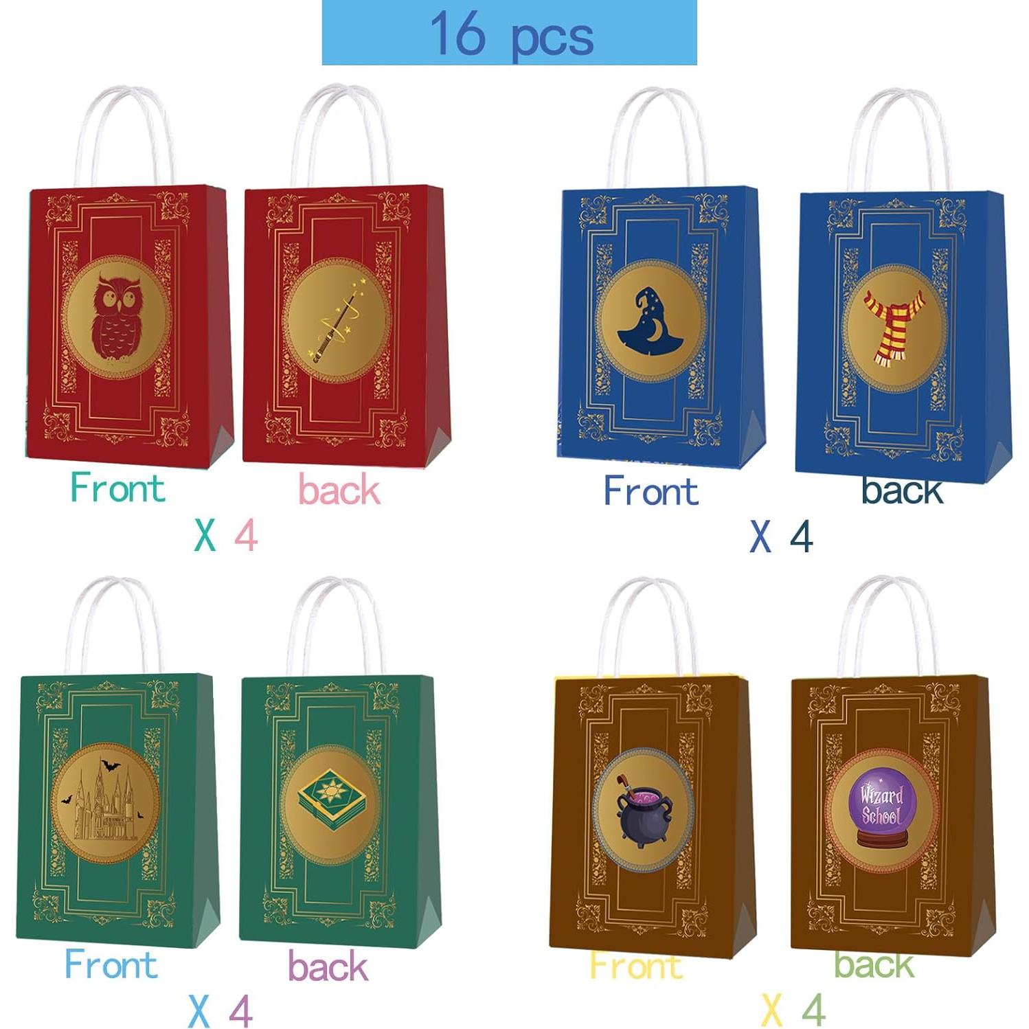 16 Bolsas de Regalo Mago Mágico Daapiishuu 21x15x8 cm