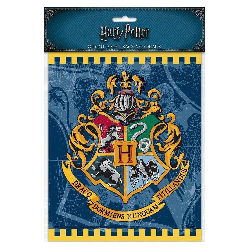 Bolsas de Regalo Harry Potter 8 Unidades con Escudo Hogwarts