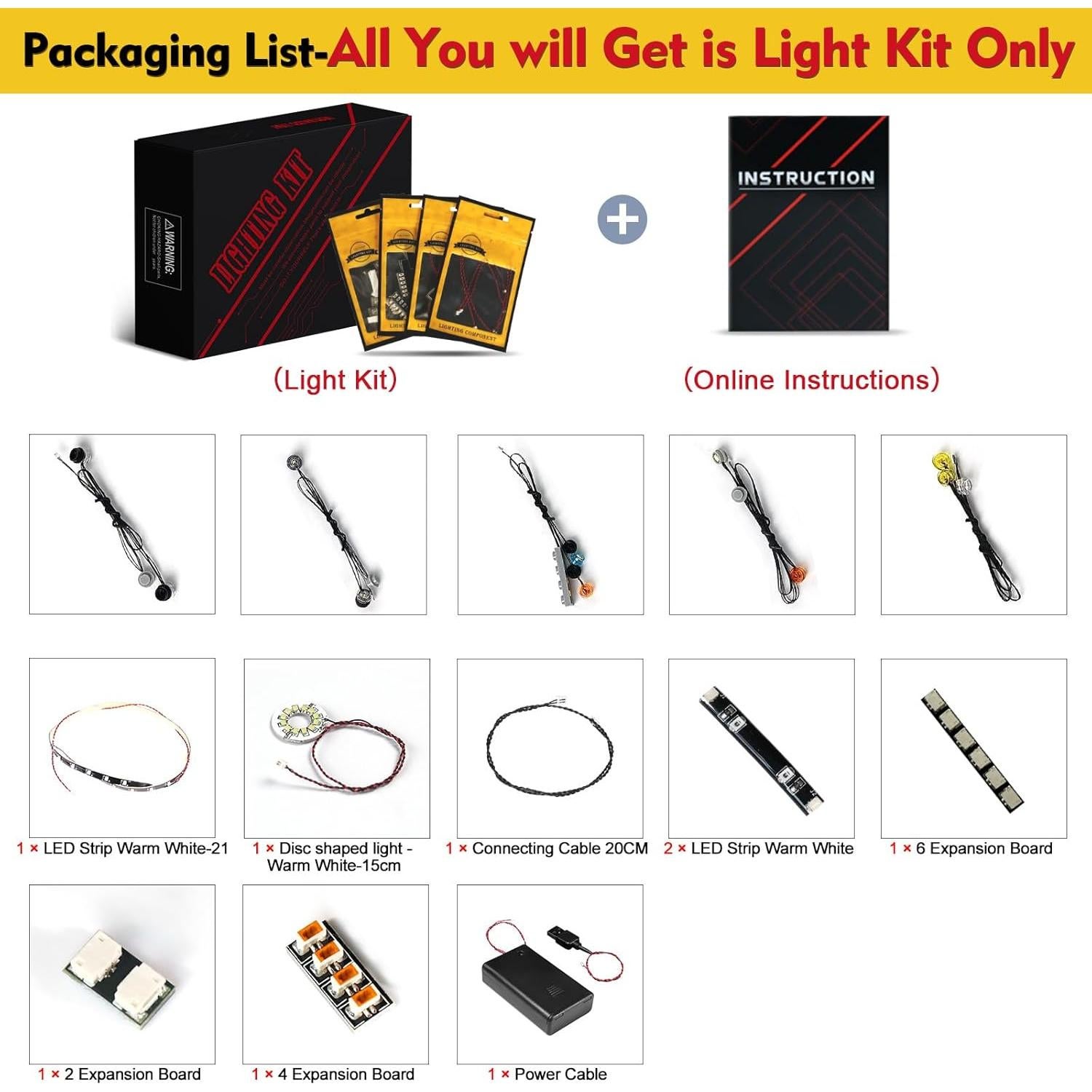 Kit de Iluminación LED BrickBling para Lego Malfoy Manor