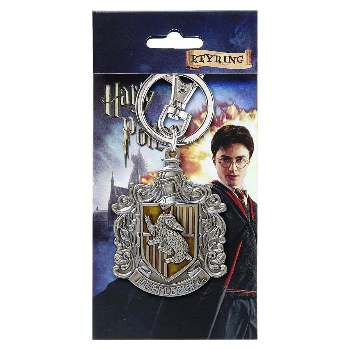 Llavero de metal Hufflepuff Harry Potter 5.08x0.64 cm