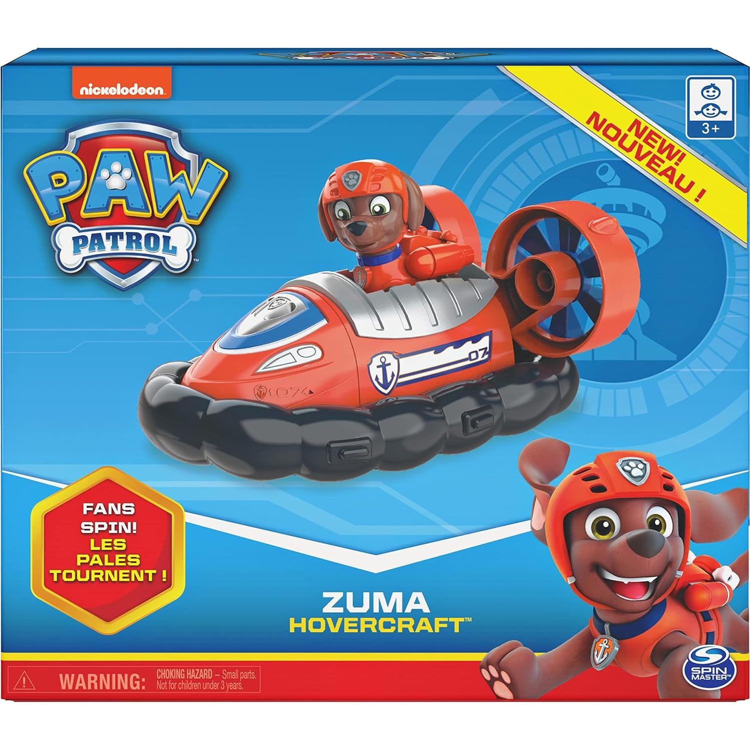 Hovercraft de Zuma PAW Patrol con figura coleccionable
