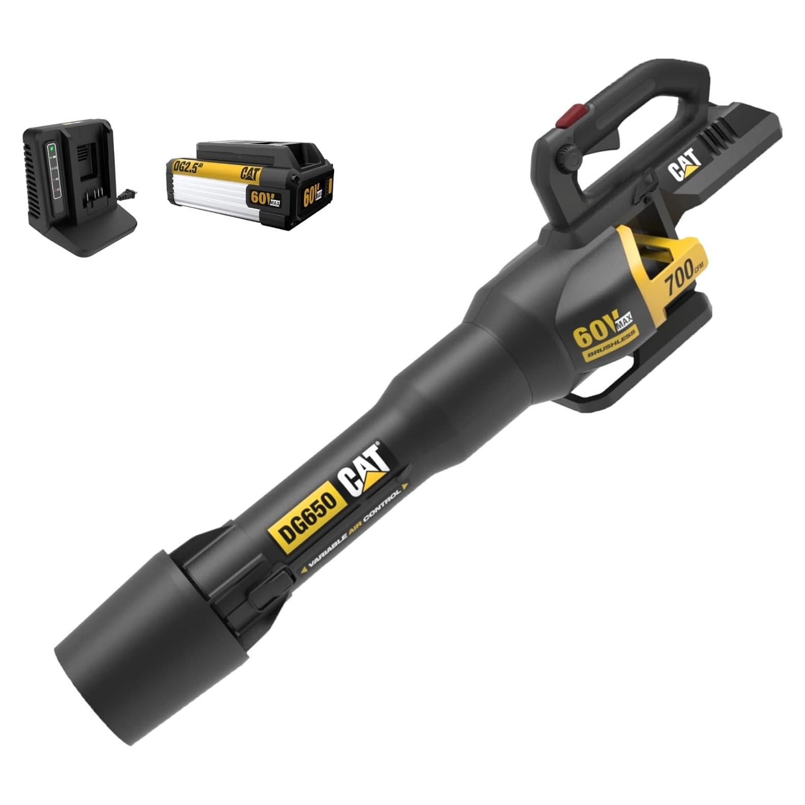 Soplador de Hojas CAT DG650 60V 700 CFM Inalámbrico