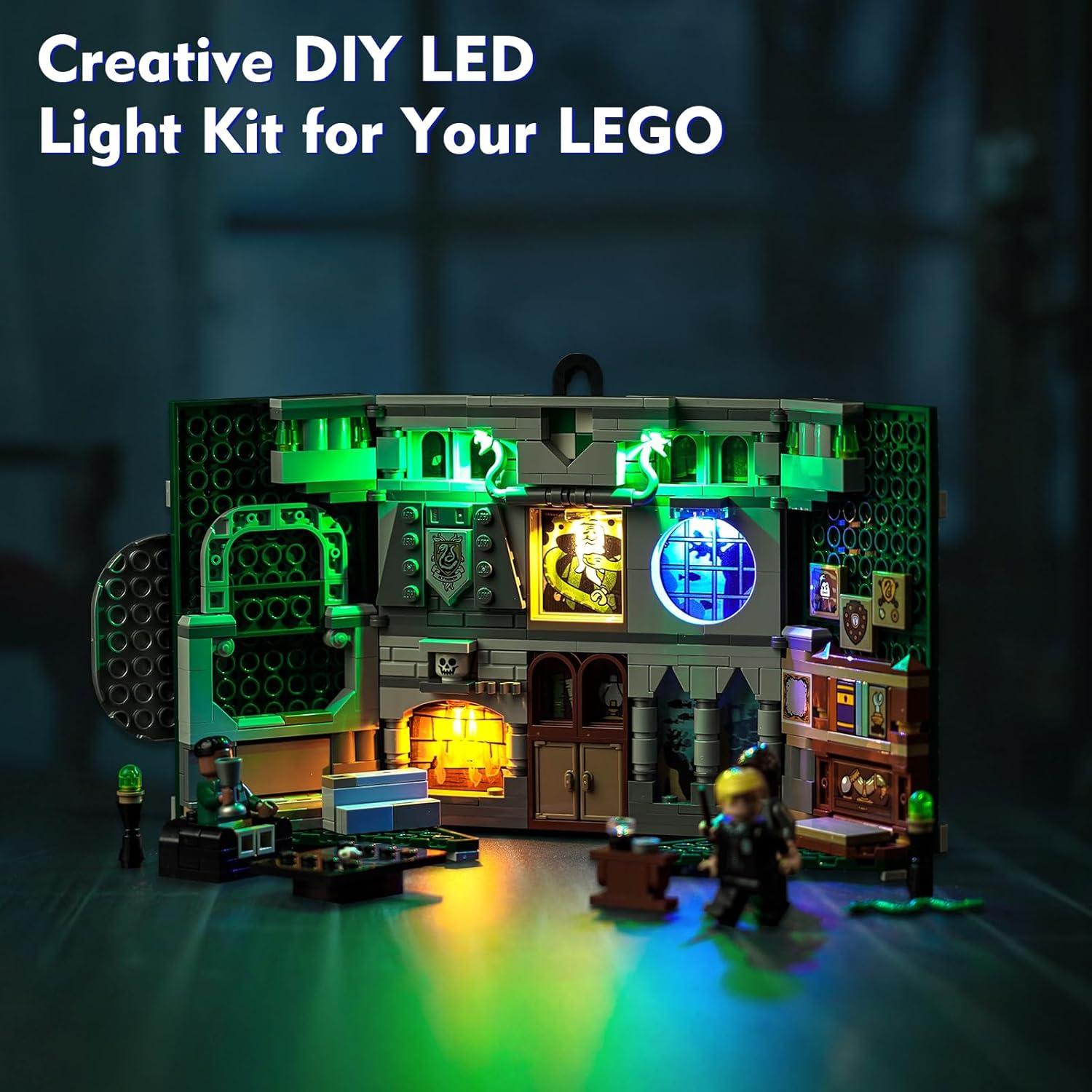 Set de Luces LED LocoLee para Estandarte Slytherin 76410