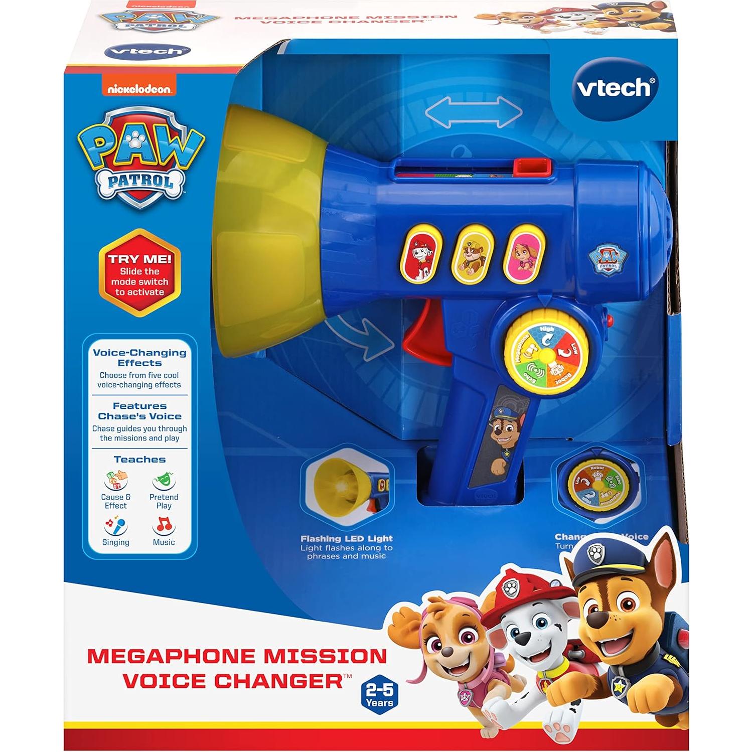 Megáfono VTech PAW Patrol con Cambiador de Voz, Azul