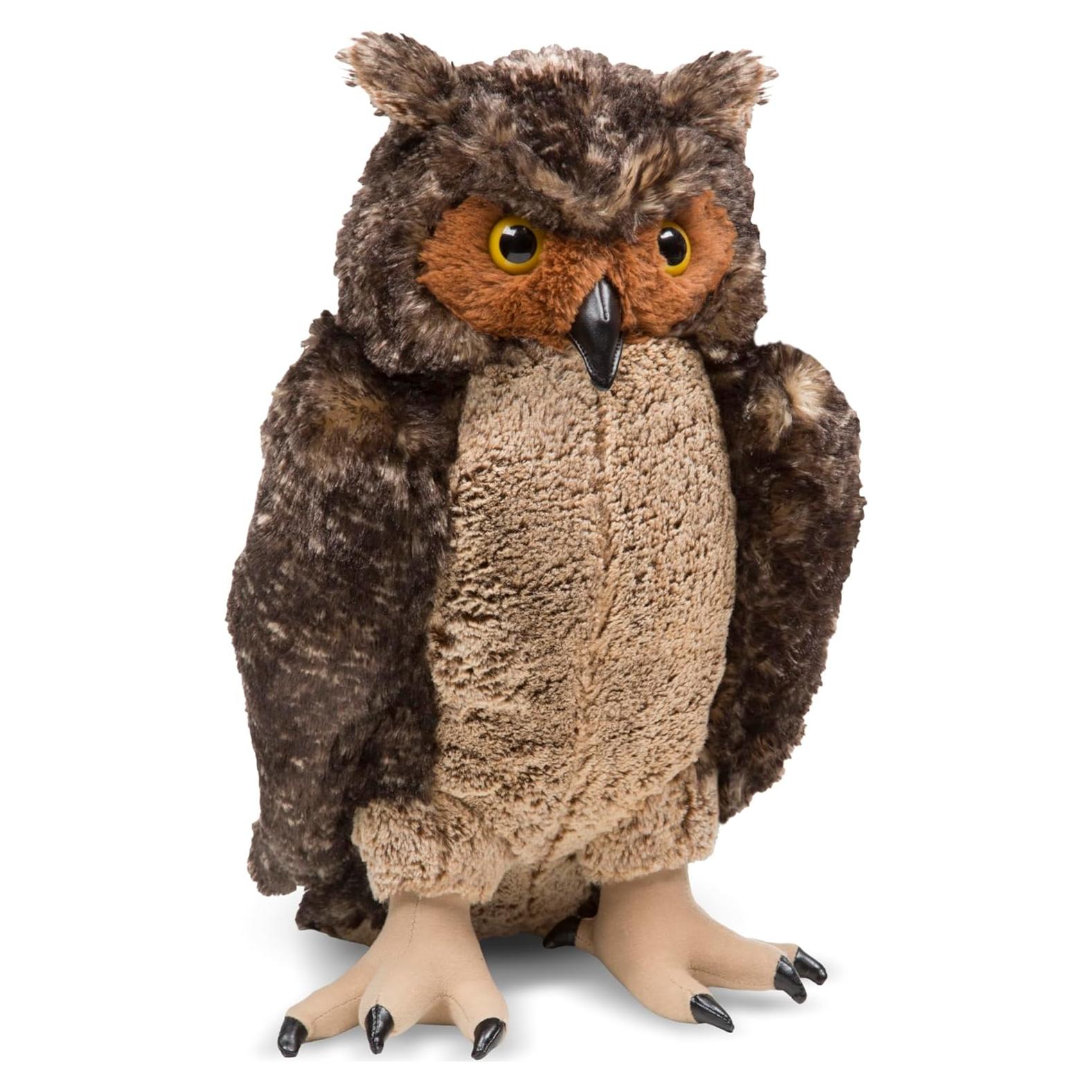 Búho Gigante de Peluche Melissa & Doug 43 cm Marrón