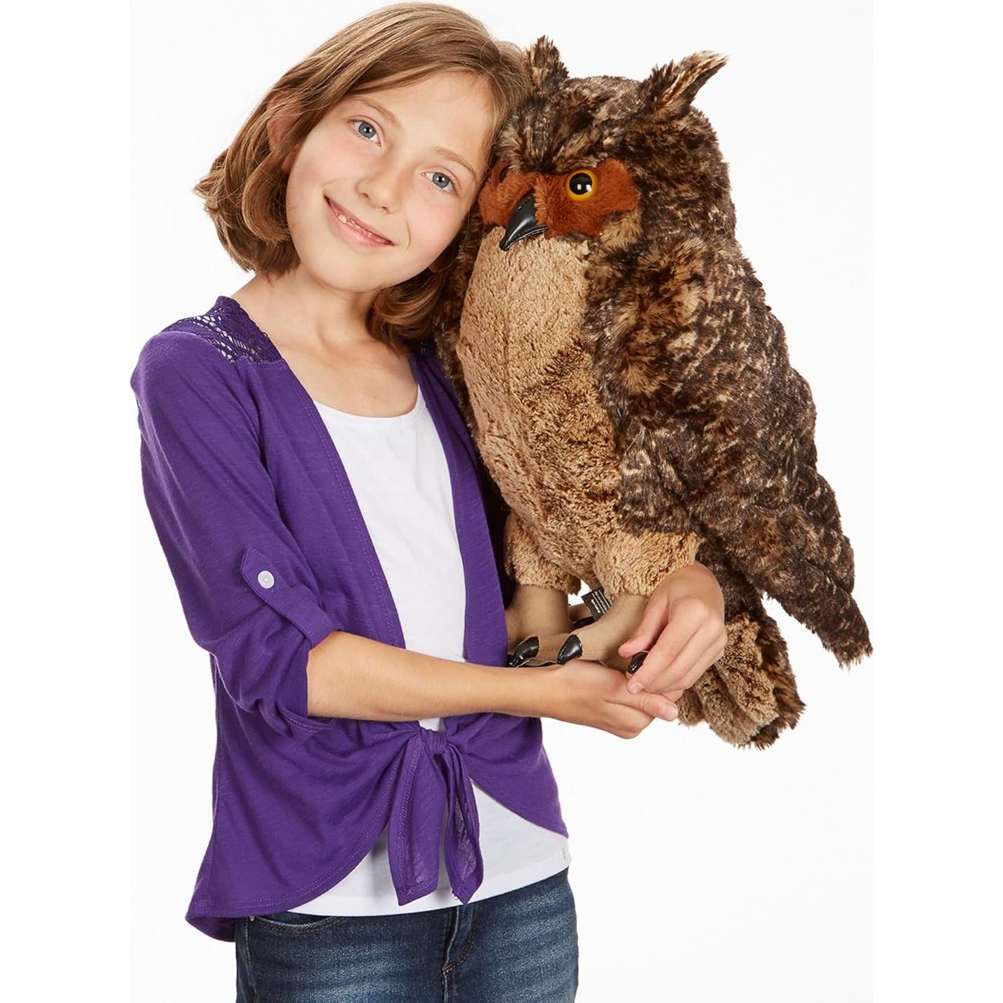 Búho Gigante de Peluche Melissa & Doug 43 cm Marrón