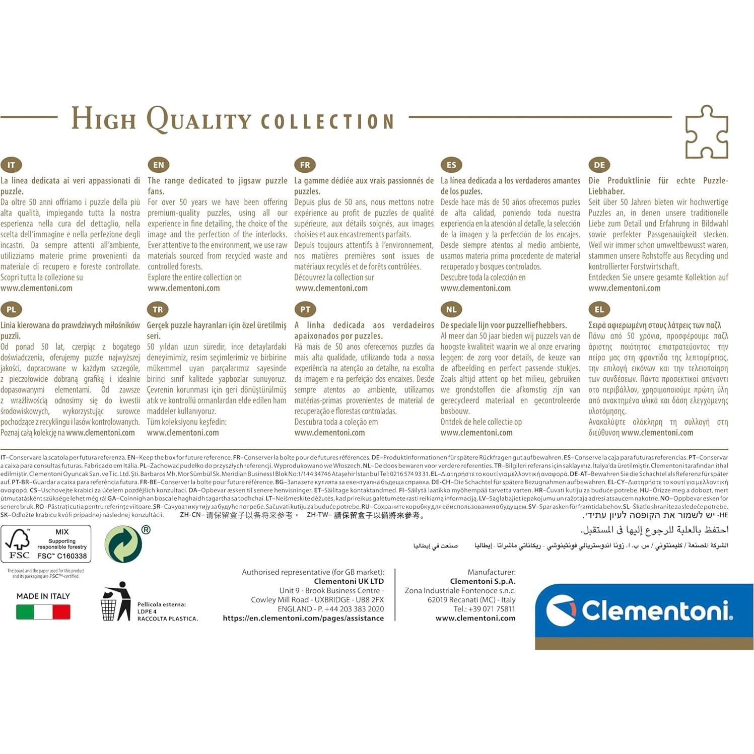 Rompecabezas 1000 Piezas Clementoni Harry Potter Hogwarts