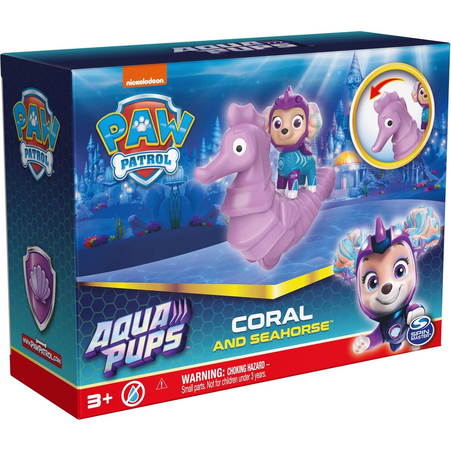 Conjunto de Figuras de Acción PAW Patrol Aqua Pups Coral