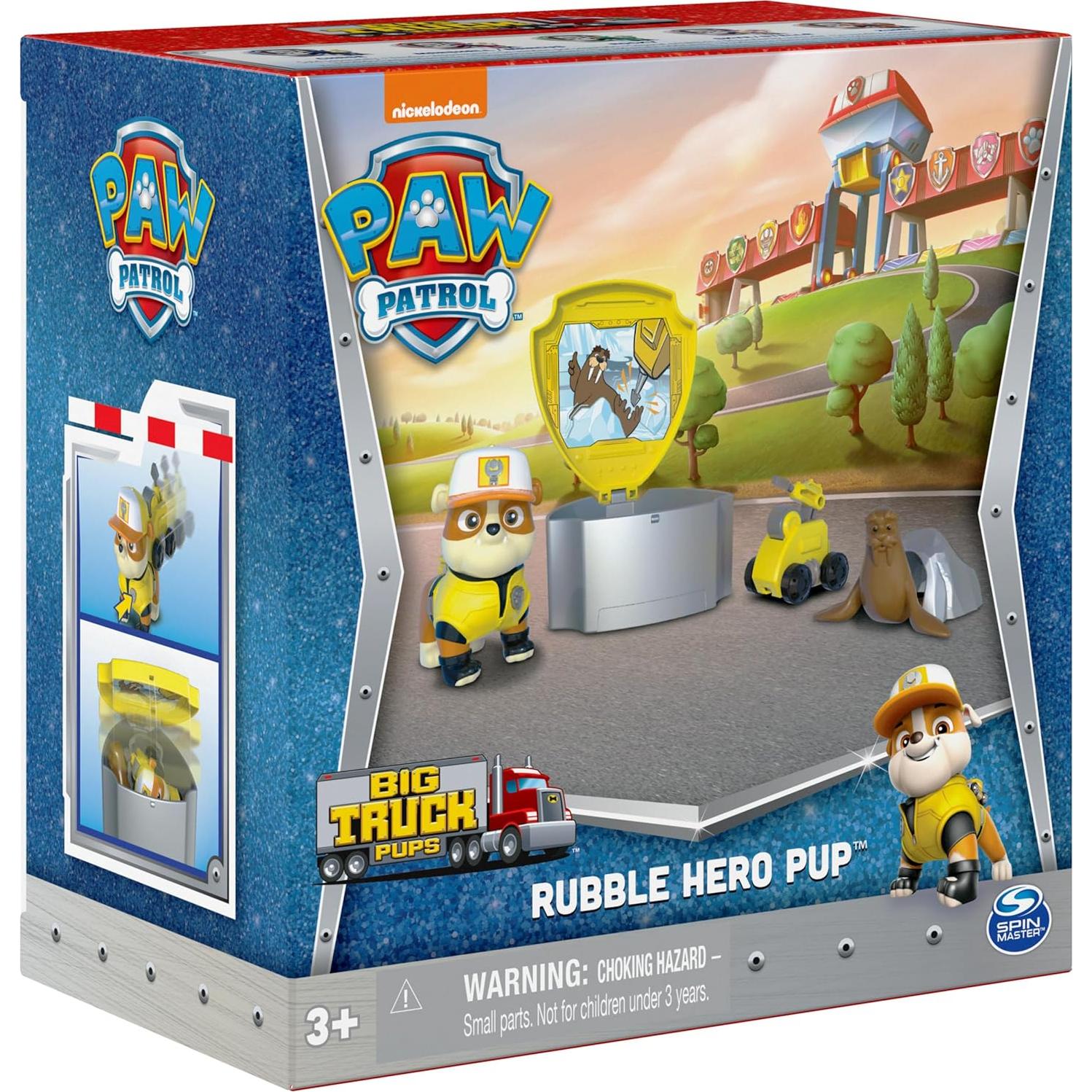 Figura de Acción Rubble PAW Patrol Big Truck Pups con Dron