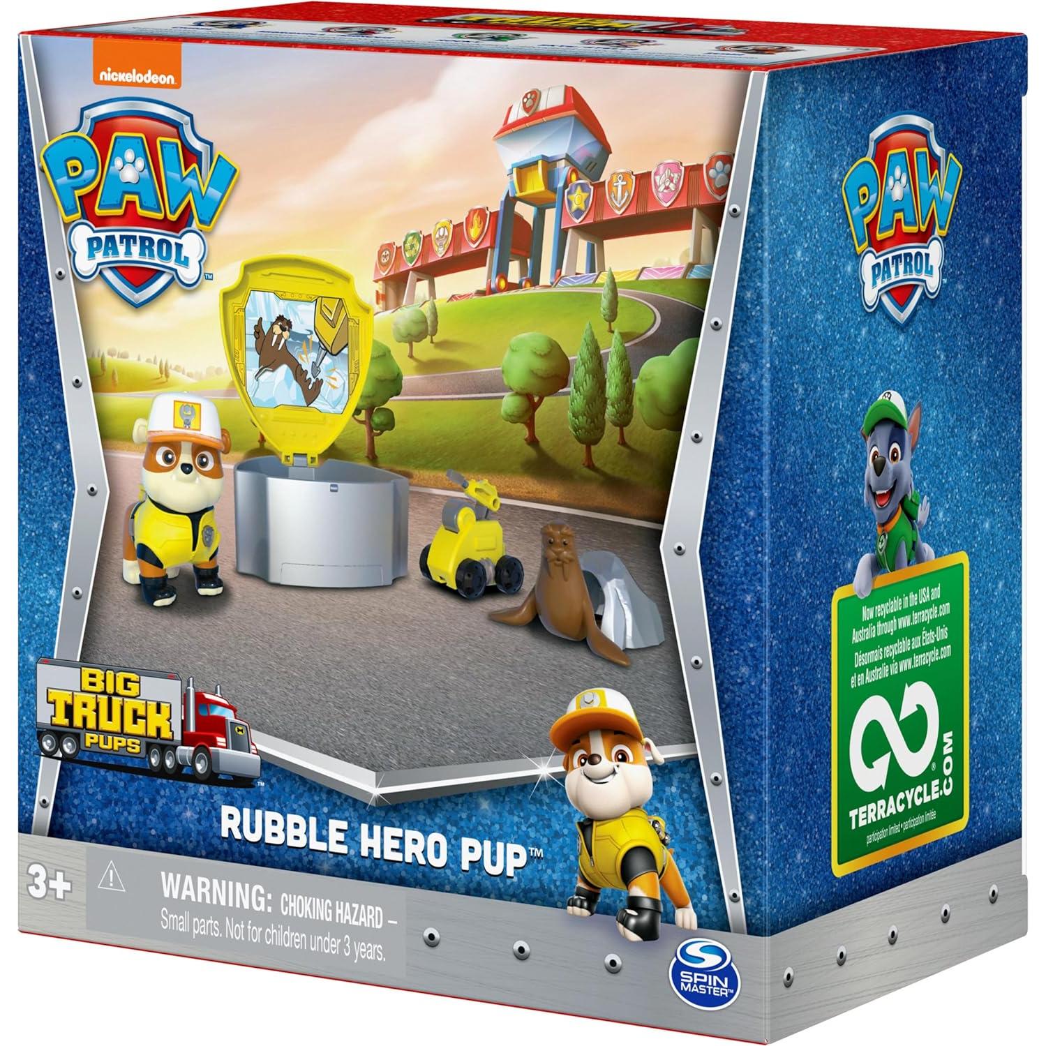 Figura de Acción Rubble PAW Patrol Big Truck Pups con Dron