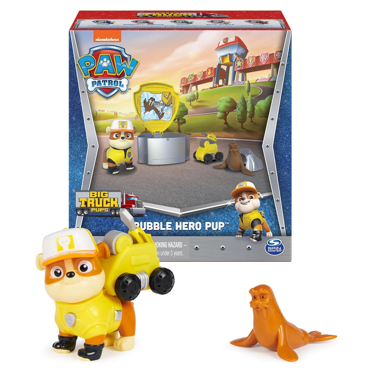 Figura de Acción Rubble PAW Patrol con Dron y Pod Mando