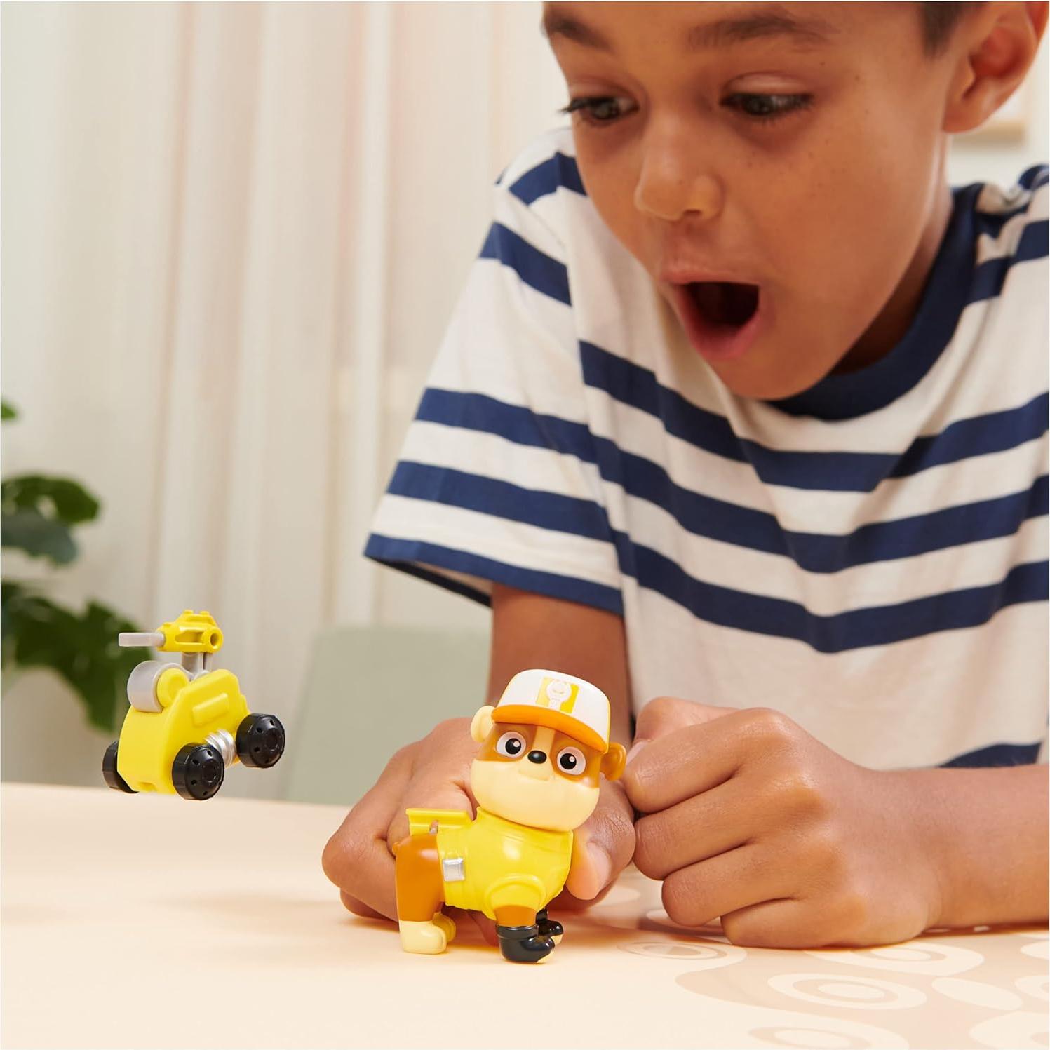 Figura de Acción Rubble PAW Patrol con Dron y Pod Mando