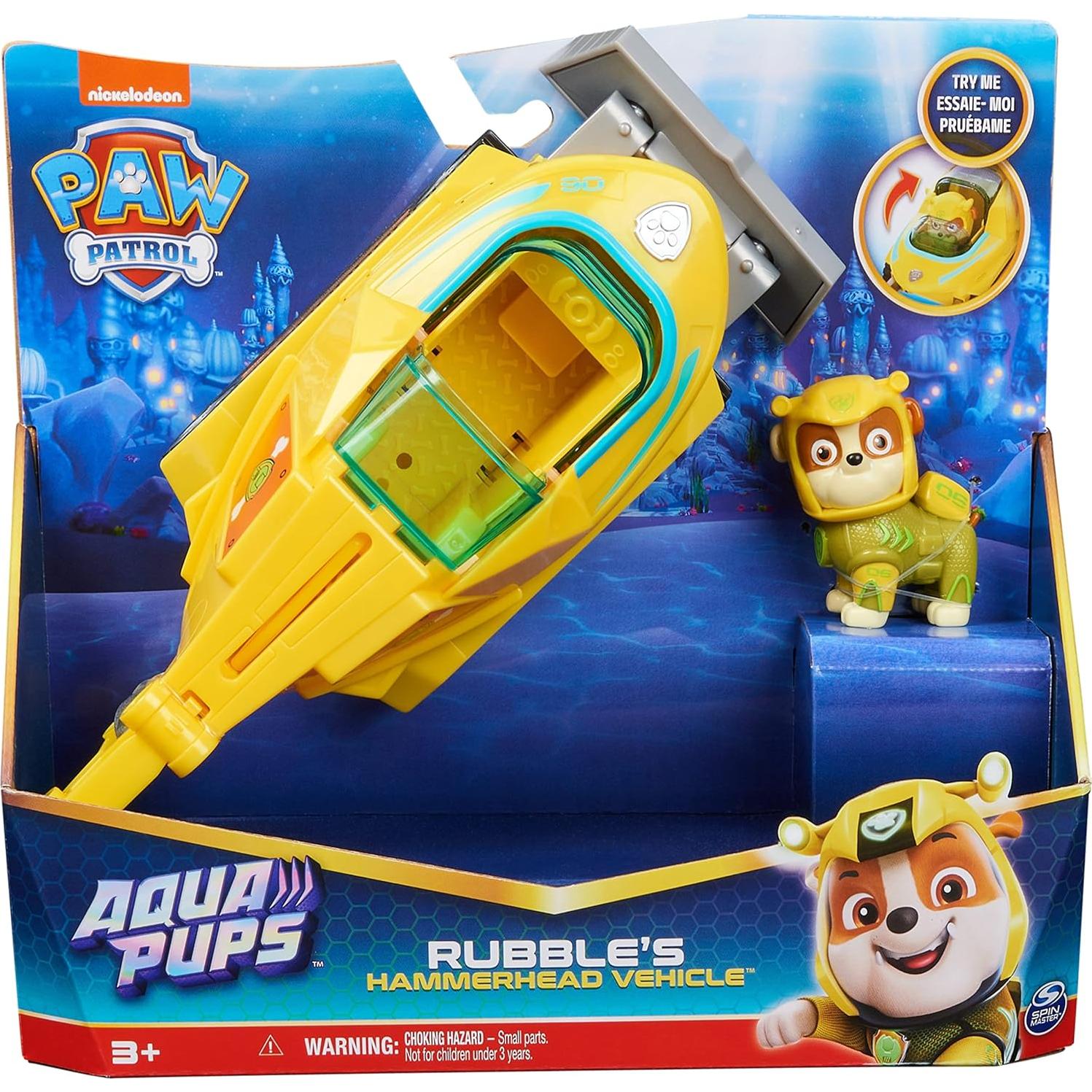 Vehículo de Rescate Tiburón Martillo Rubble Aqua Pups