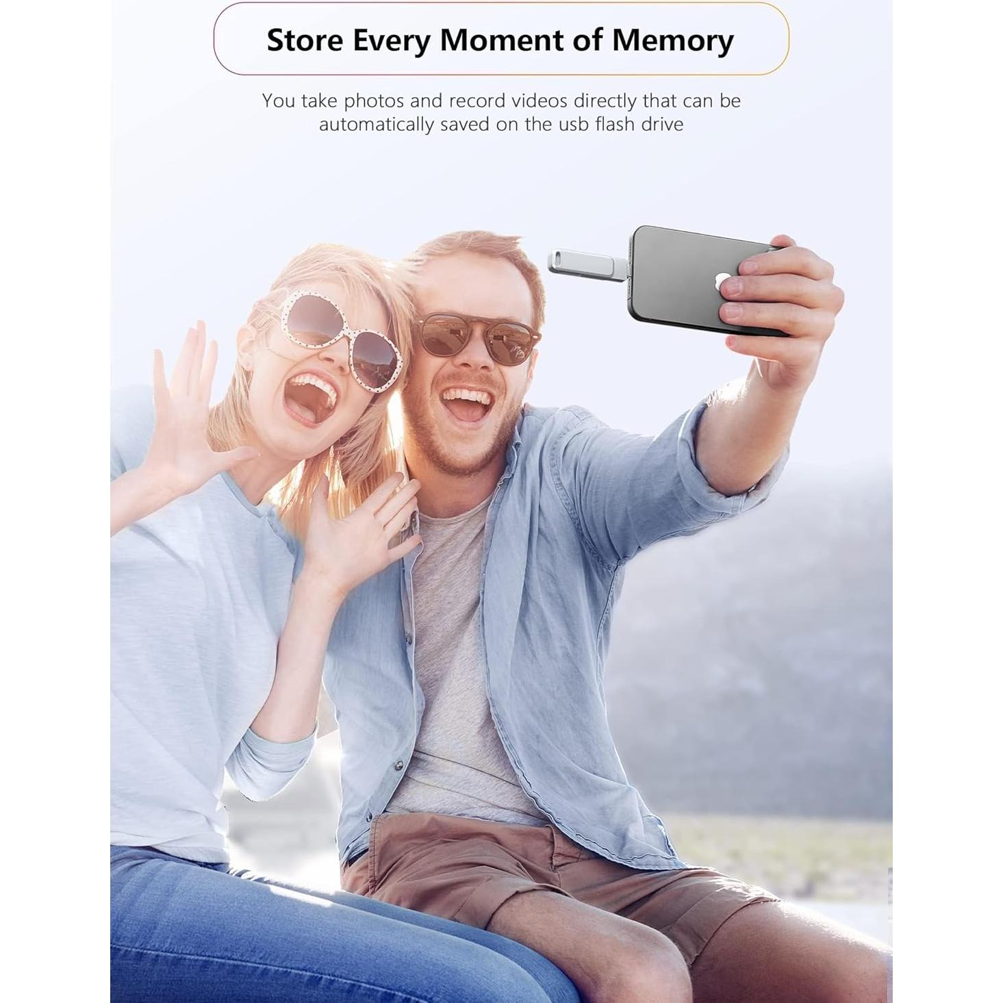 Unidad Flash MFi 256GB BLANBOK+ USB Lightning Type C