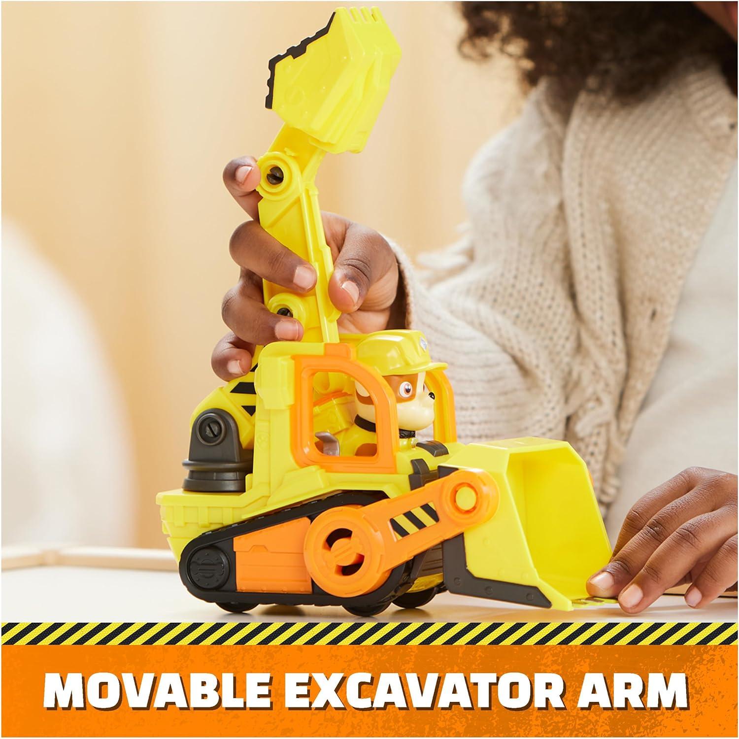 Camión Bulldozer Rubble & Crew con Figura de Acción