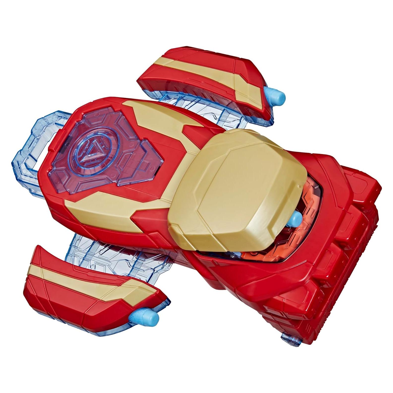 Juguete de Rol Marvel Avengers Iron Man Arc Blaster NERF 3 Dardos