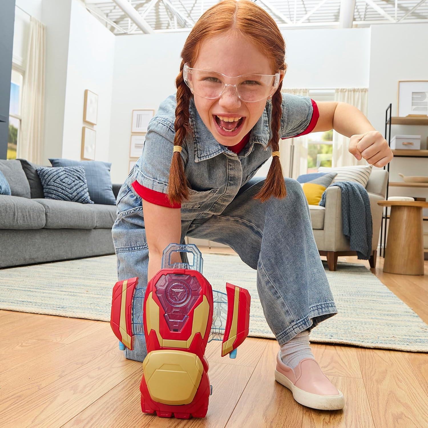 Juguete de Rol Marvel Avengers Iron Man Arc Blaster NERF 3 Dardos