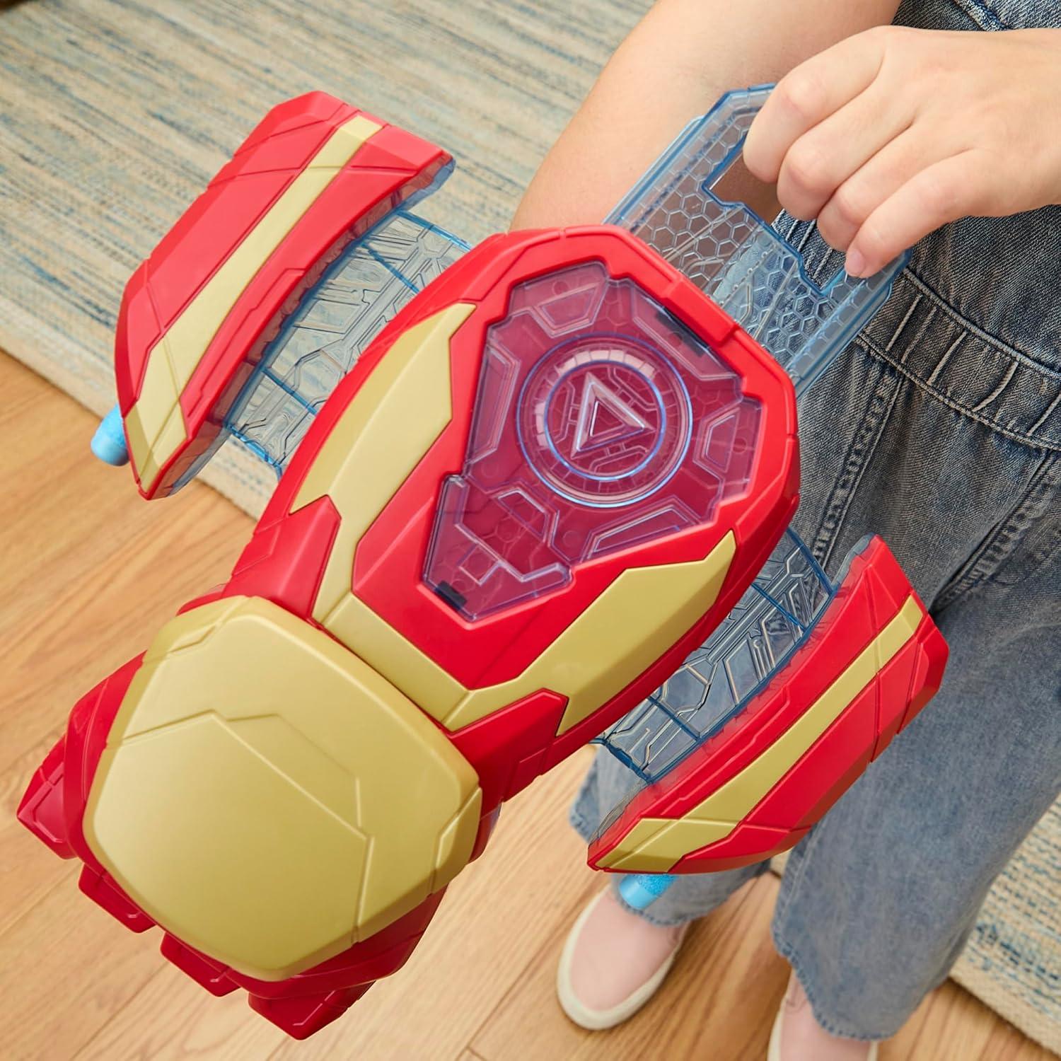 Juguete de Rol Marvel Avengers Iron Man Arc Blaster NERF 3 Dardos