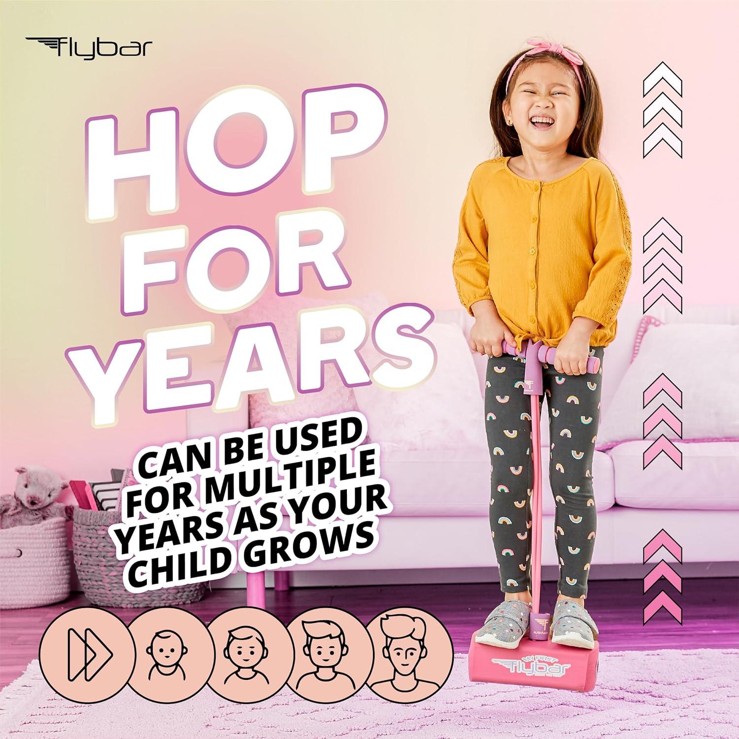 Pogo Stick Flybar MFF para Niños Rosa y Divertido