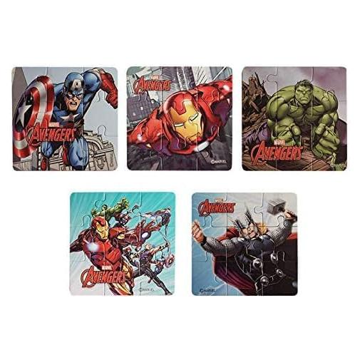 Rompecabezas Avengers Myesha Toys - Paquete de 5, 45 Piezas