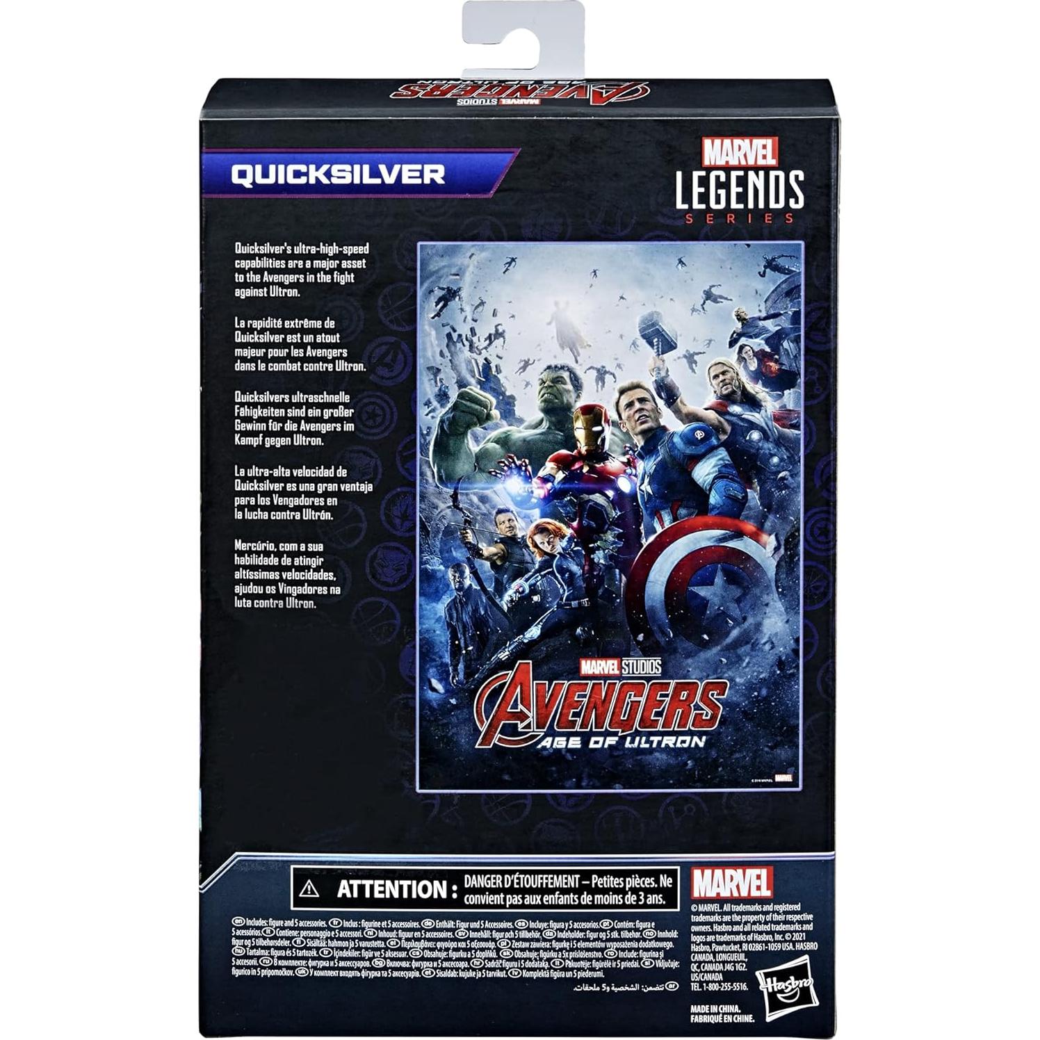 Figura Quicksilver Marvel Legends 15 cm - Hasbro