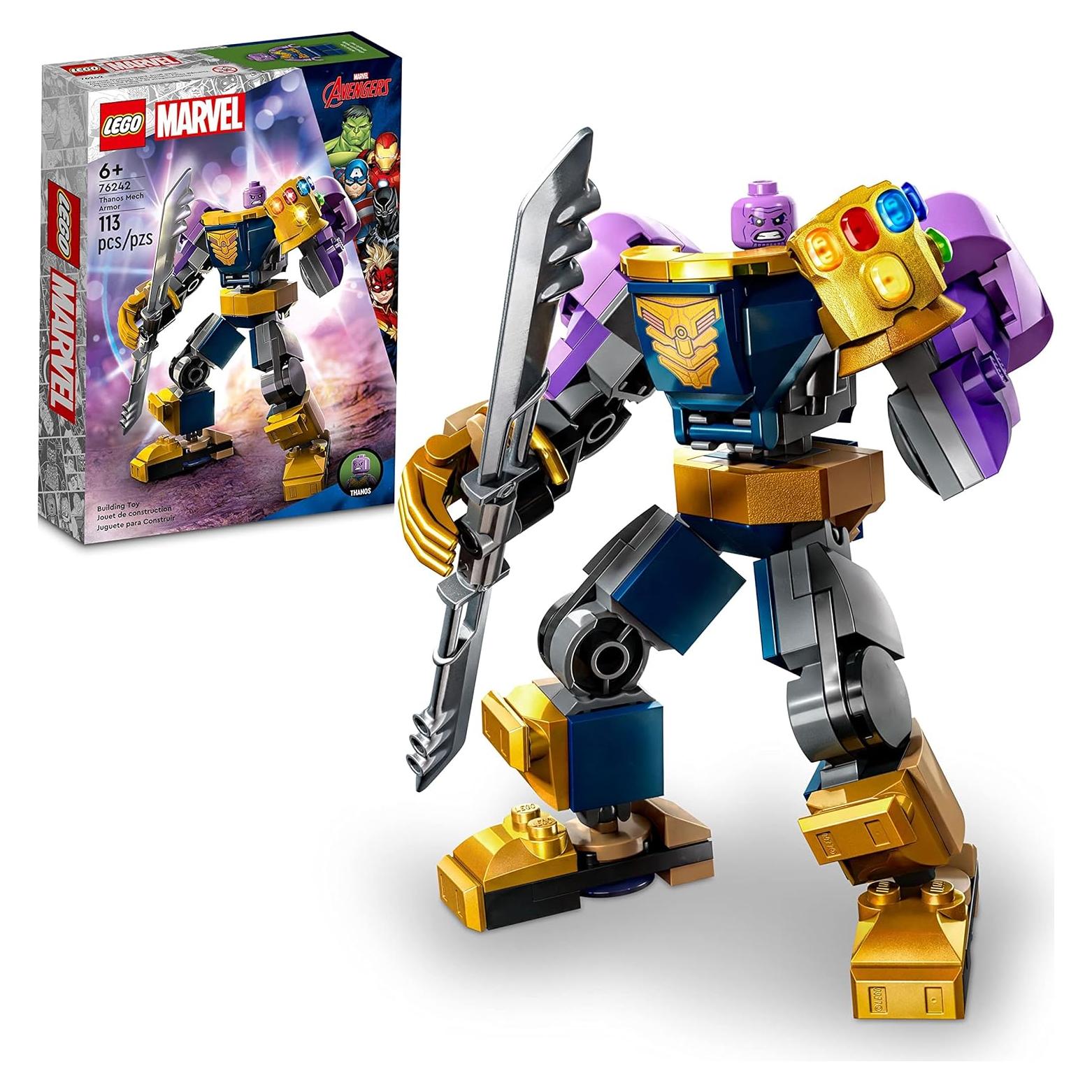 LEGO Marvel Armadura Mech de Thanos 76242 - Juguete 12 cm