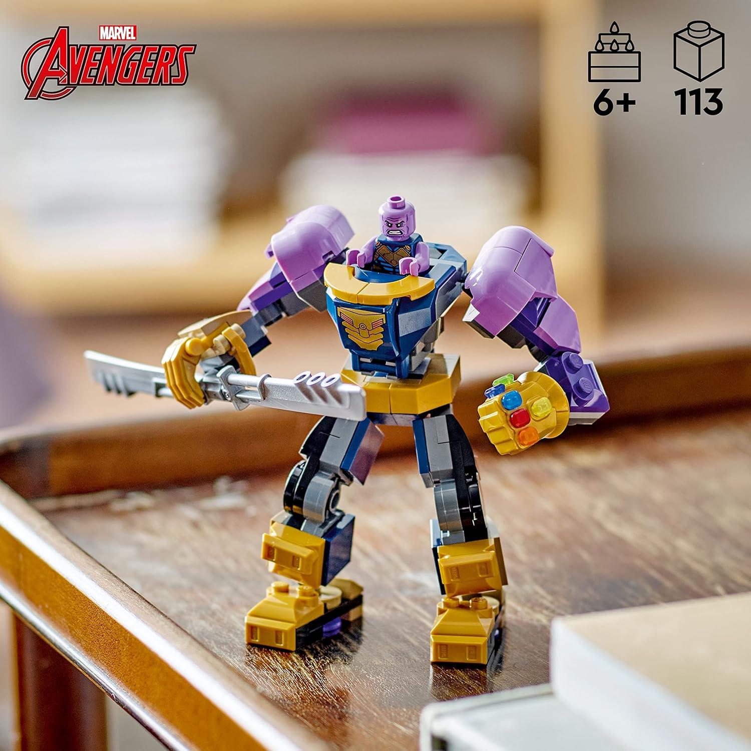 LEGO Marvel Armadura Mech de Thanos 76242 - Juguete 12 cm