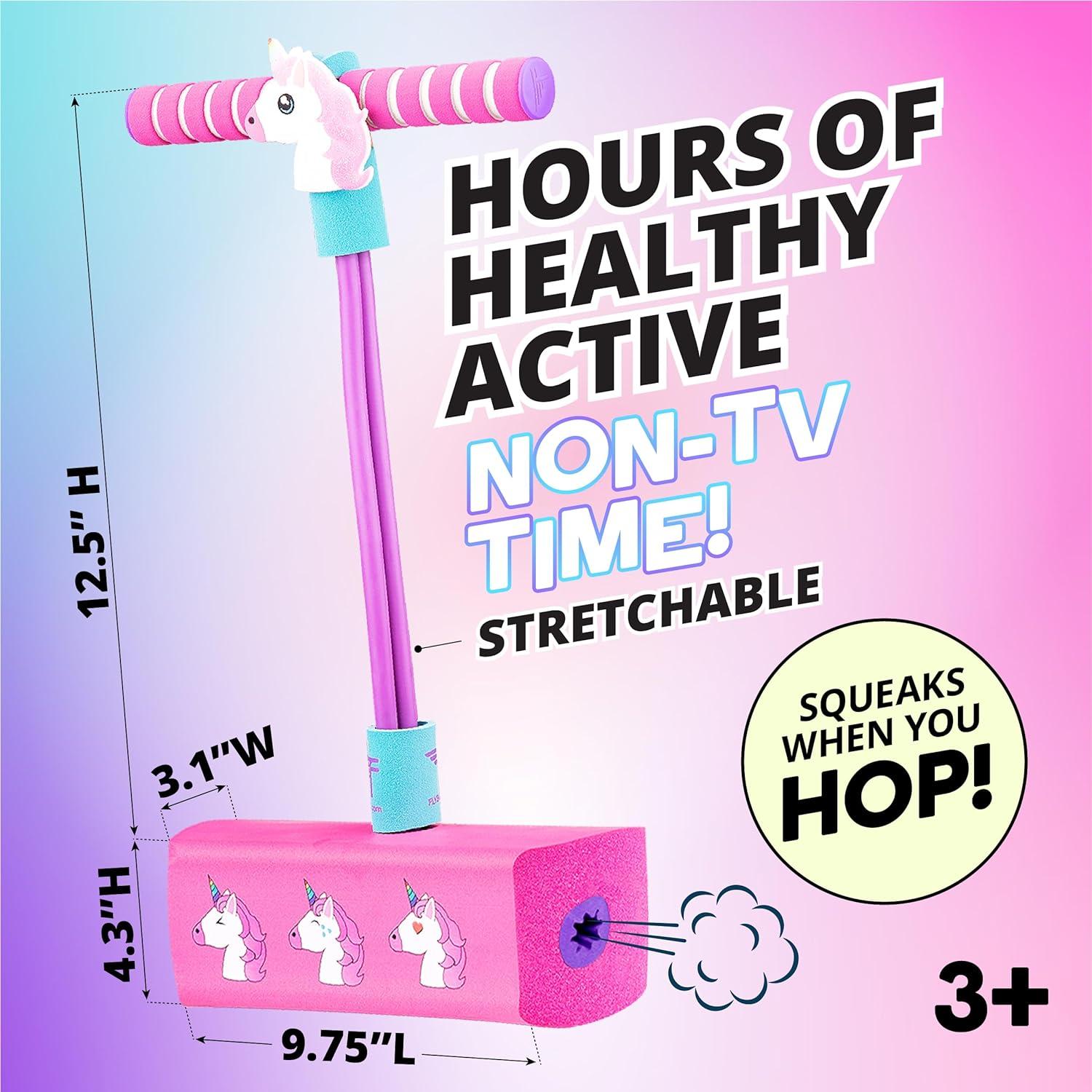Pogo Stick Flybar Unicornio para Niños - Divertido y Seguro