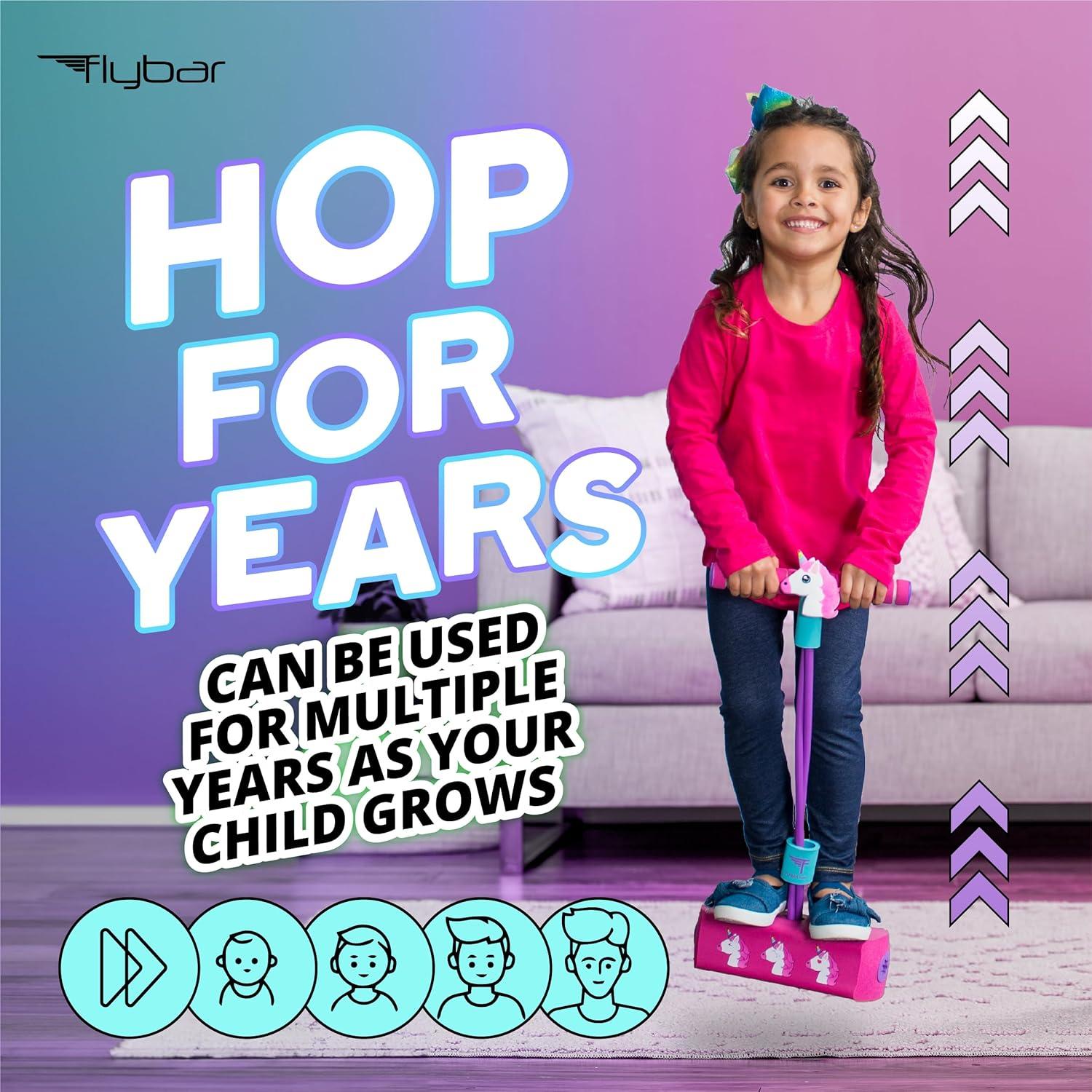 Pogo Stick Flybar Unicornio para Niños - Divertido y Seguro