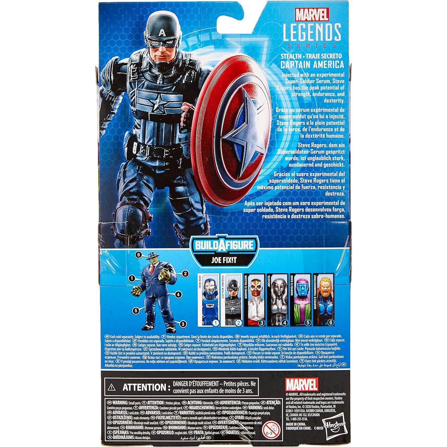 Figura de acción Capitán América sigiloso Hasbro 15 cm