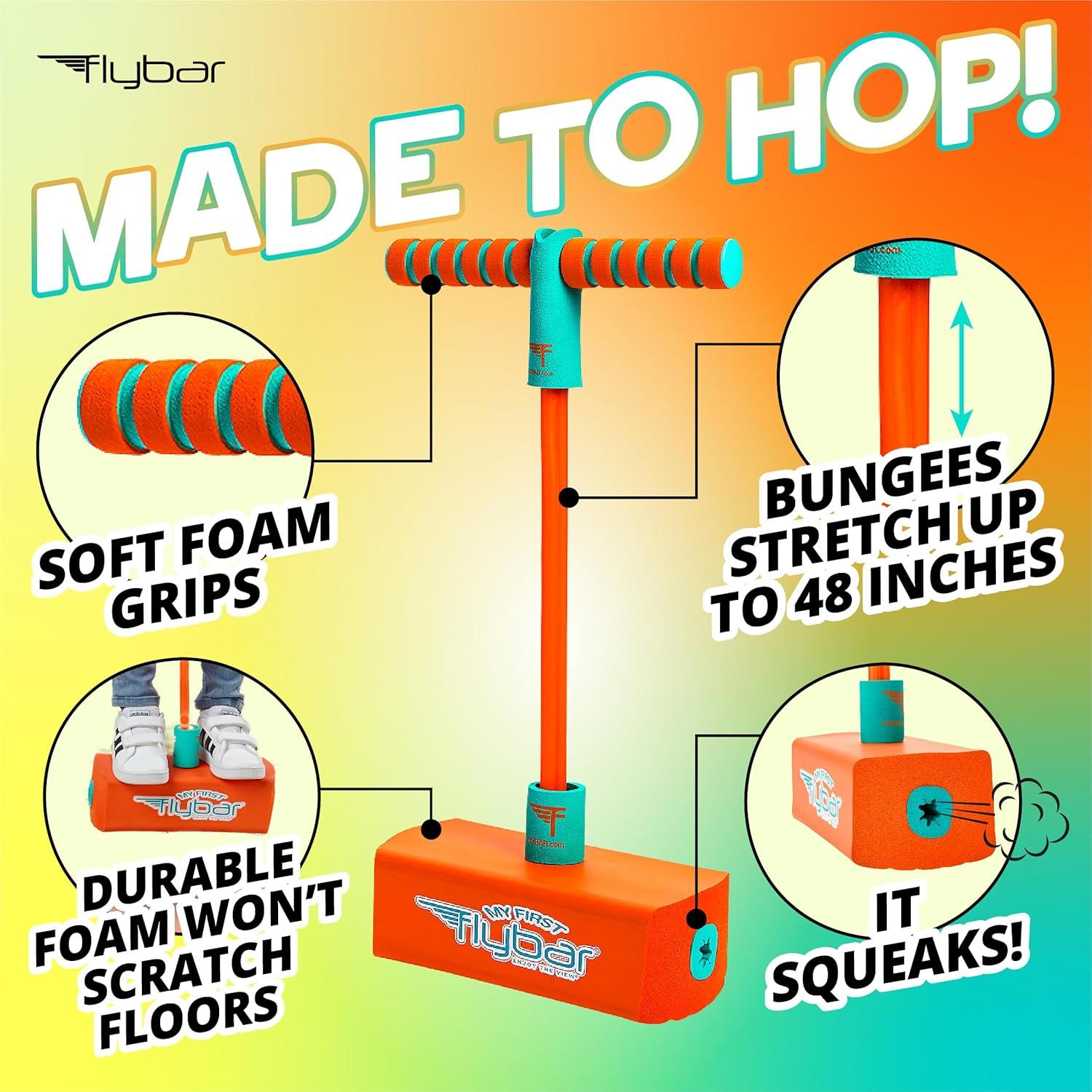 Pogo Stick Flybar Mi Primer Jumper Naranja para Niños