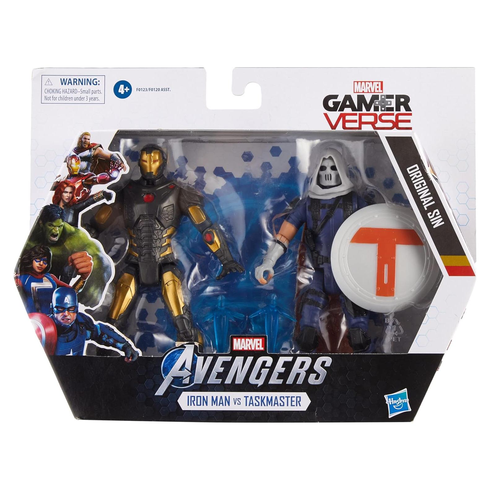 Figura de acción Hasbro Marvel Gamerverse Iron Man vs Taskmaster 15 cm